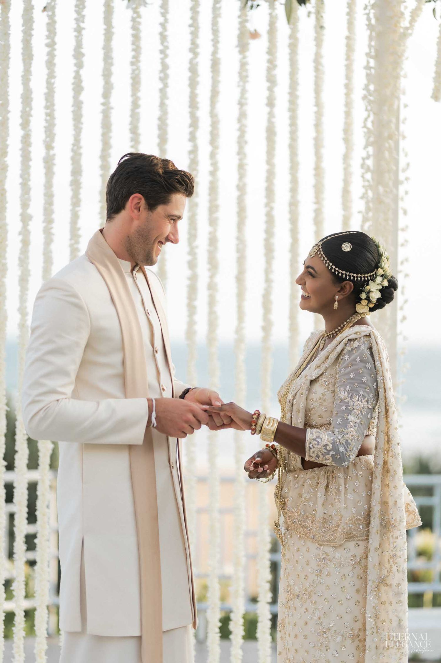 Candid destination wedding moment Natural wedding moments captured in Sri Lanka wedding photography ceremony