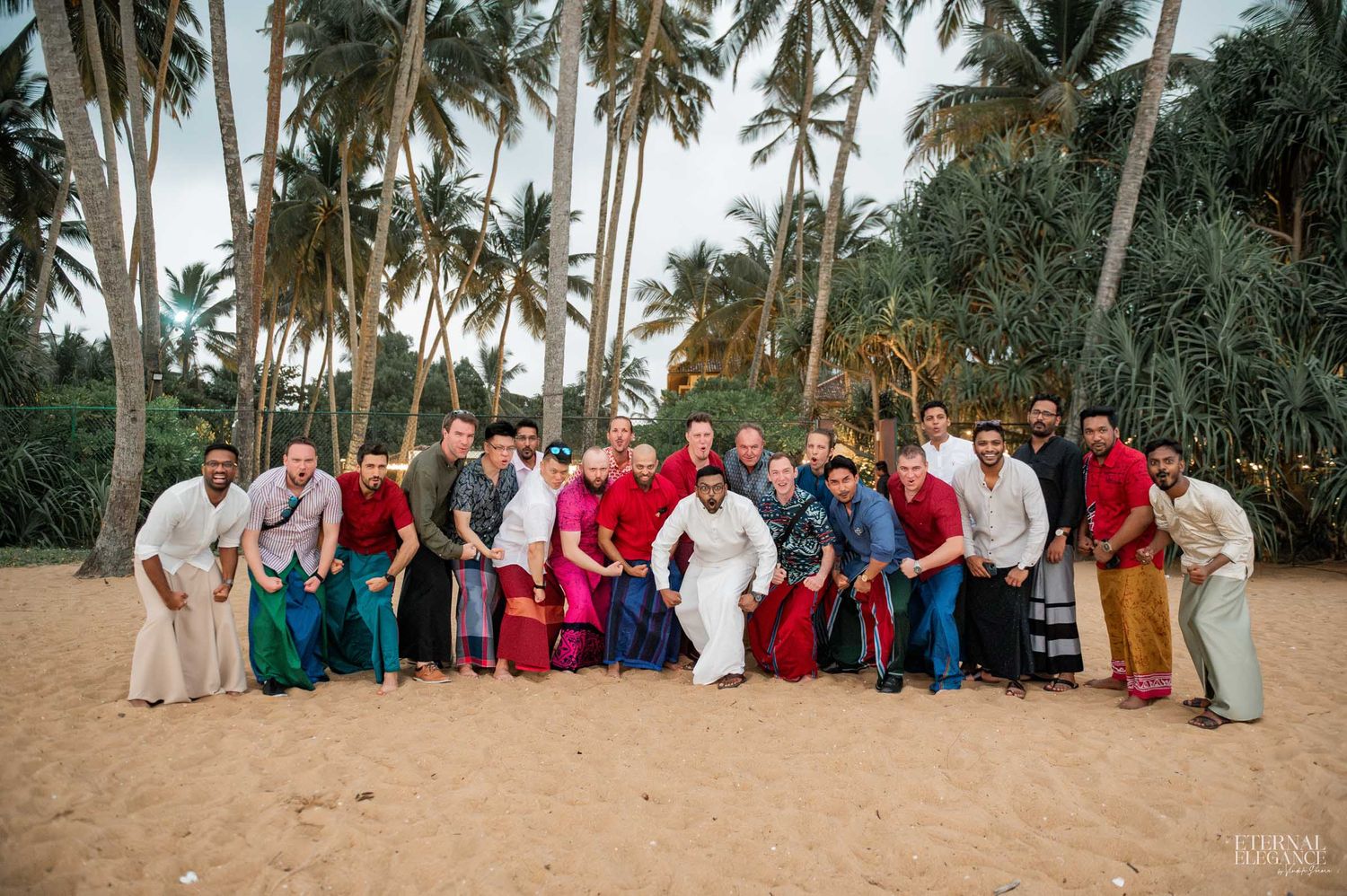 Candid destination wedding moment between bride and groom in Sri Lanka Natural wedding moments captured in Sri Lanka wedding photography