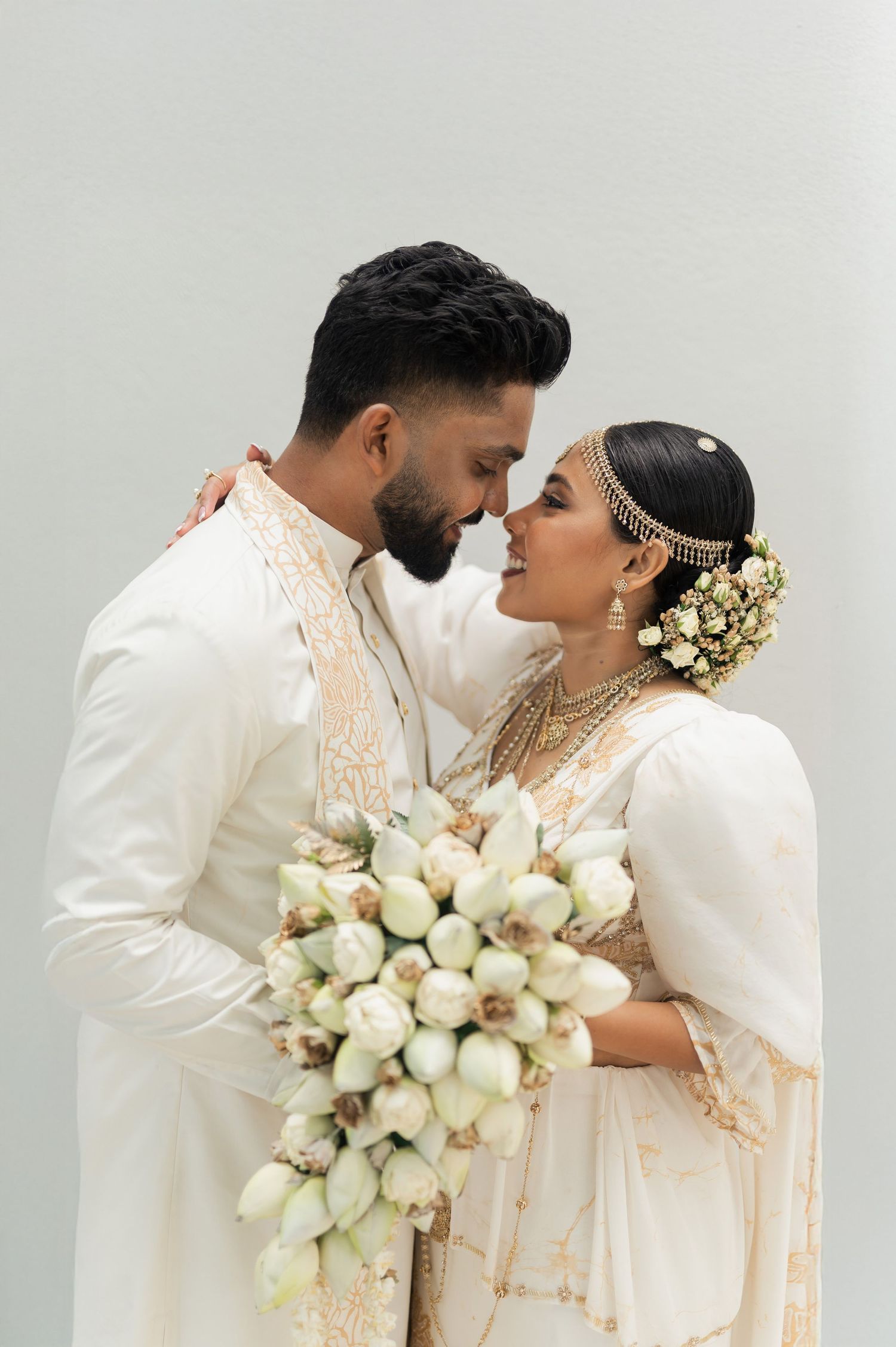 Candid destination wedding moment between bride and groom Natural wedding moments captured in Sri Lanka wedding photography