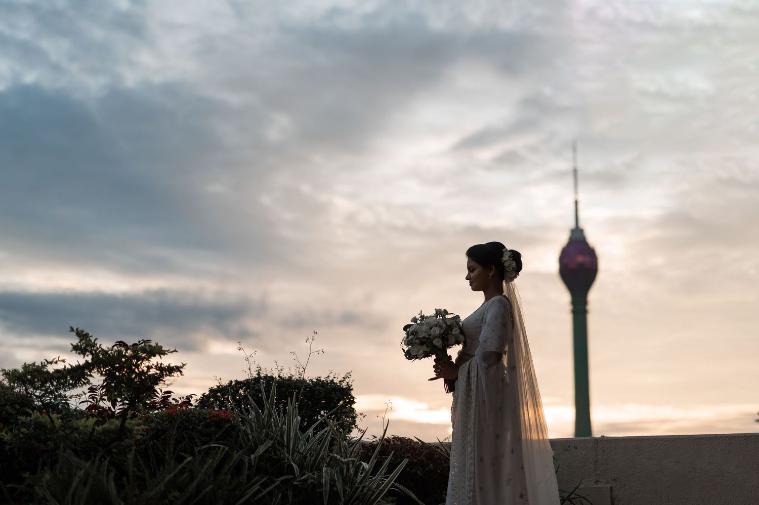 Candid destination wedding Elegant bridal portrait Natural wedding moments captured in Sri Lanka wedding photography