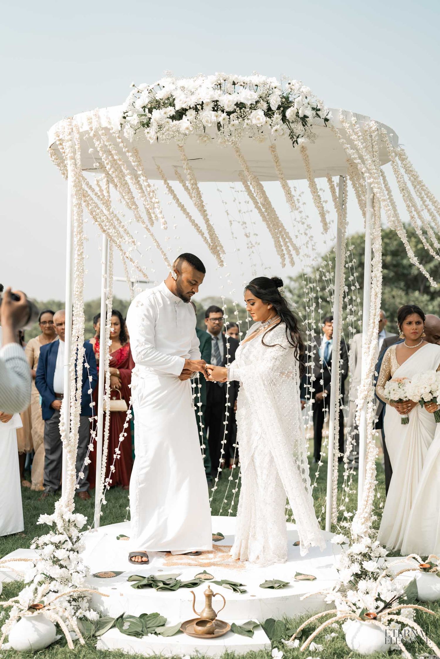 Candid destination wedding moment between bride and groom Natural wedding moments captured in Sri Lanka wedding photography