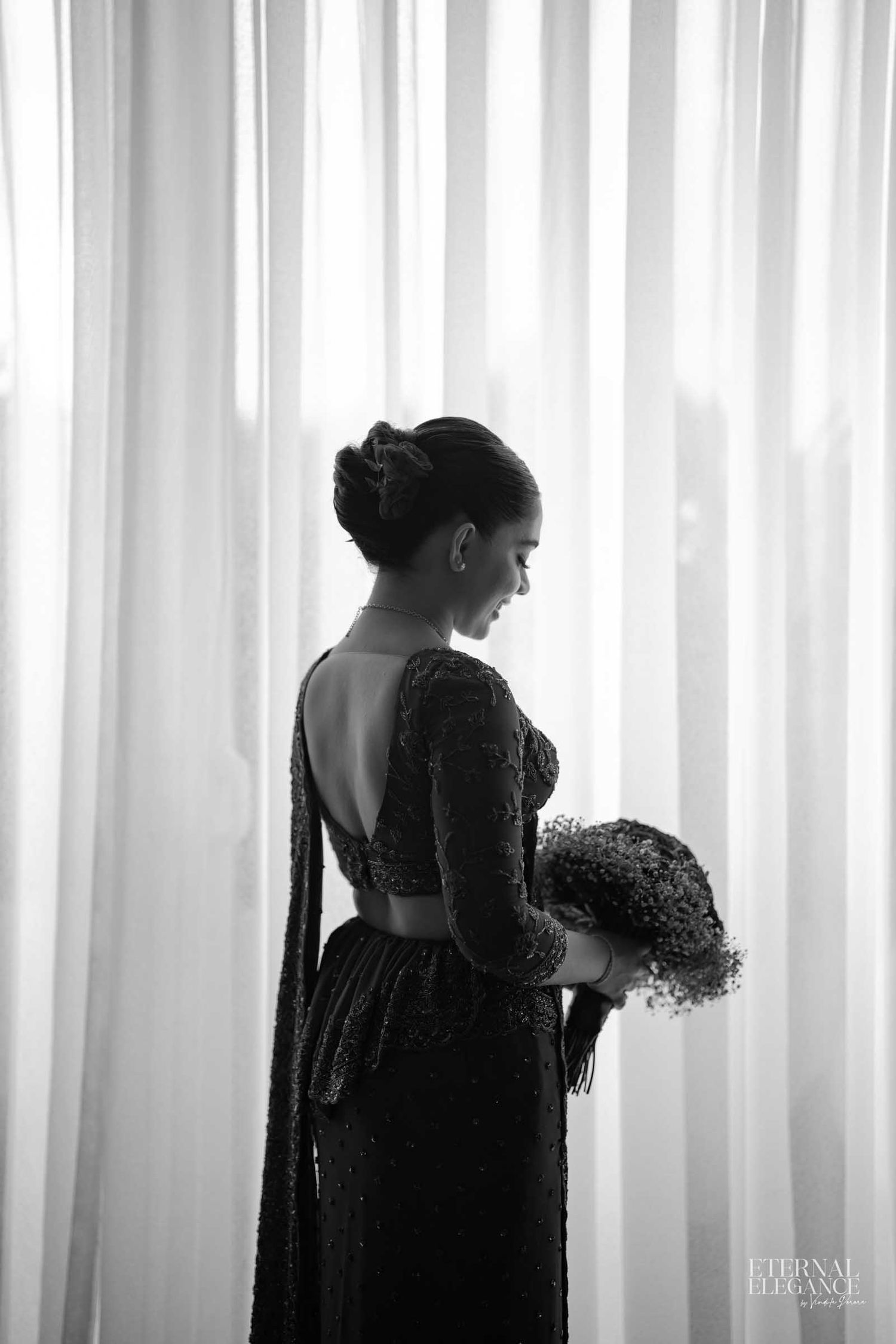 Candid destination wedding Elegant bridal portrait Natural wedding moments captured in Sri Lanka wedding photography