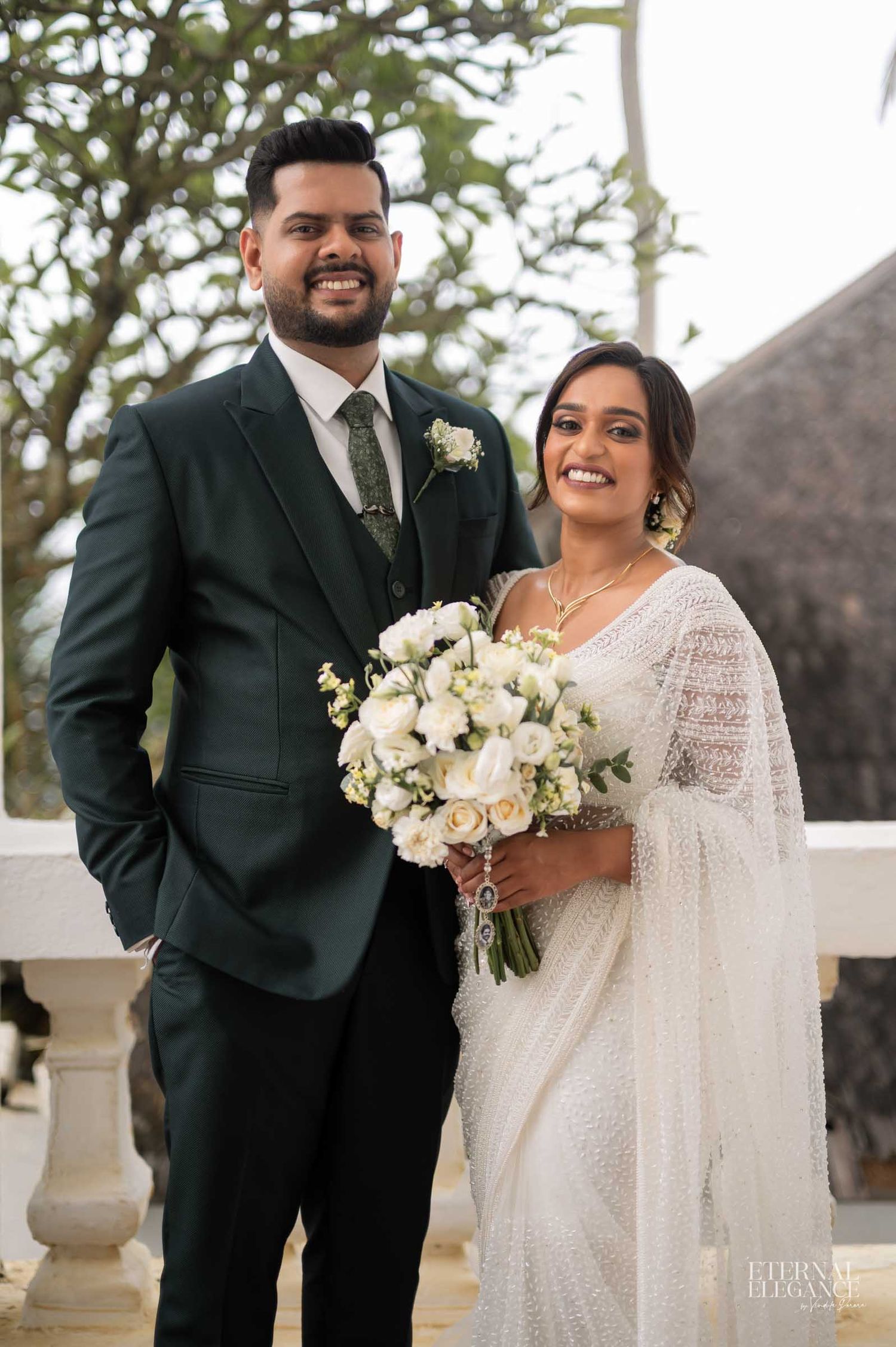 Candid destination wedding moment between bride and groom Natural wedding moments captured in Sri Lanka wedding photography