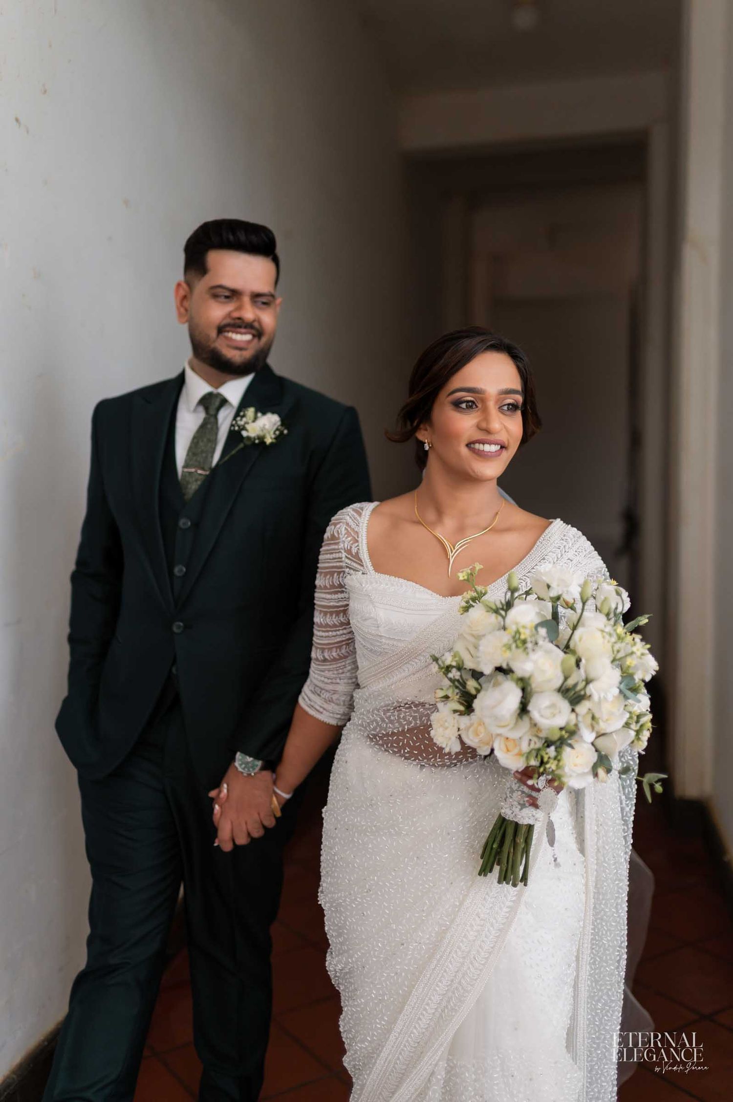 Candid destination wedding moment between bride and groom Natural wedding moments captured in Sri Lanka wedding photography
