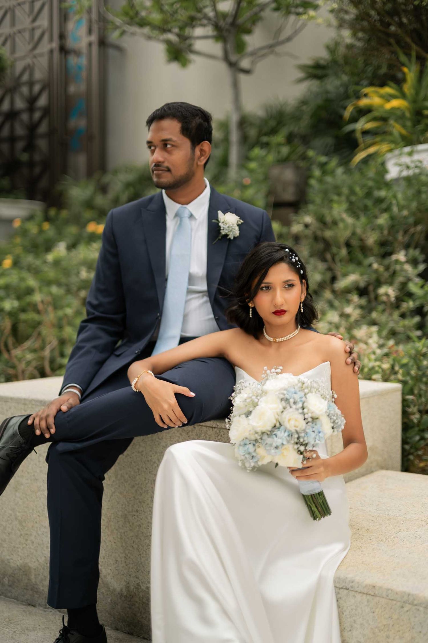 Wedding couple portrait in Colombo Sri Lanka