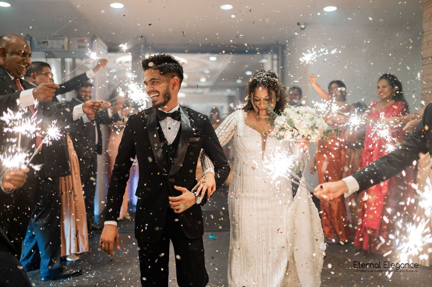 Candid destination wedding moment between bride and groom Natural wedding moments captured in Sri Lanka wedding photography