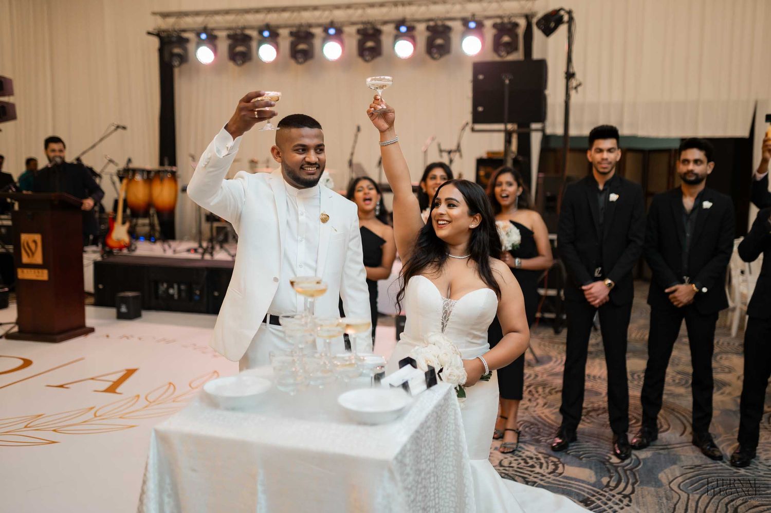 Candid destination wedding moment between bride and groom in Sri Lanka Natural wedding moments captured in Sri Lanka wedding photography