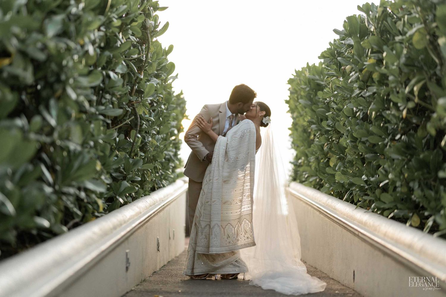 Candid wedding moment between bride and groom in Sri Lanka Natural wedding moments captured in Sri Lanka wedding photography