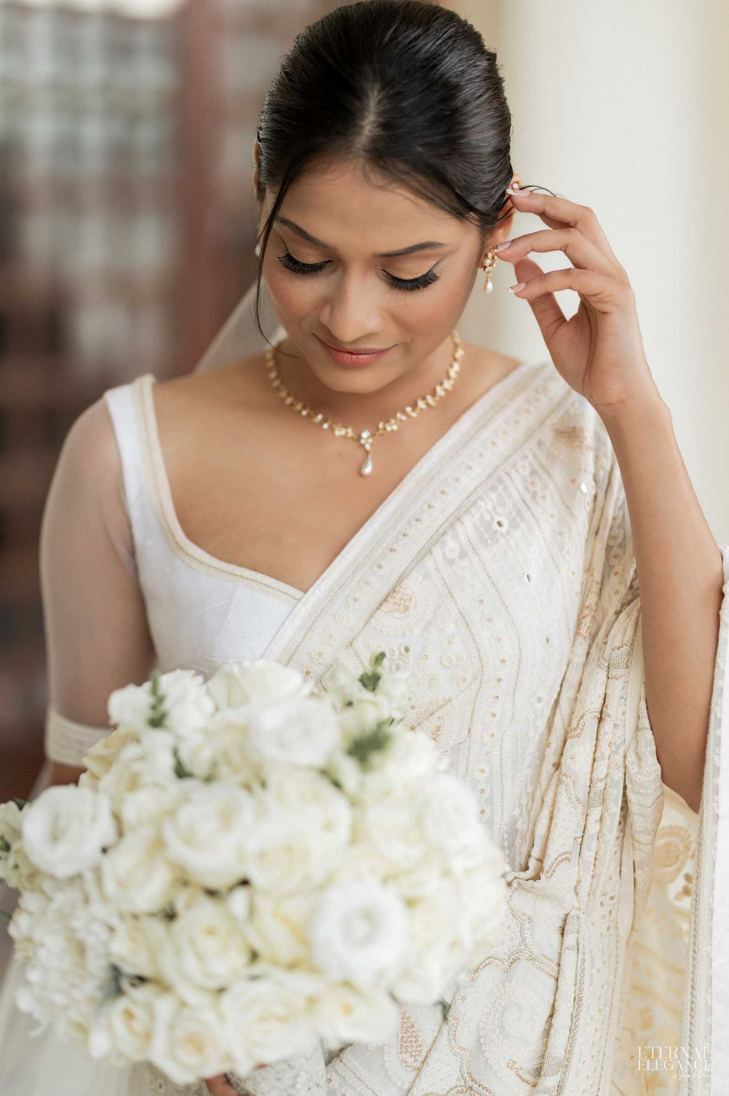 Elegant bridal portrait in Colombo Sri Lanka