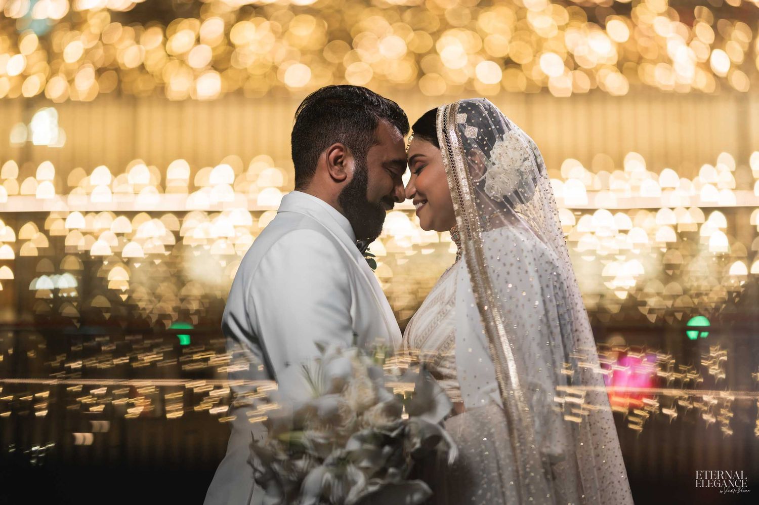 Candid destination wedding moment between bride and groom in Sri Lanka Natural wedding moments captured in Sri Lanka wedding photography