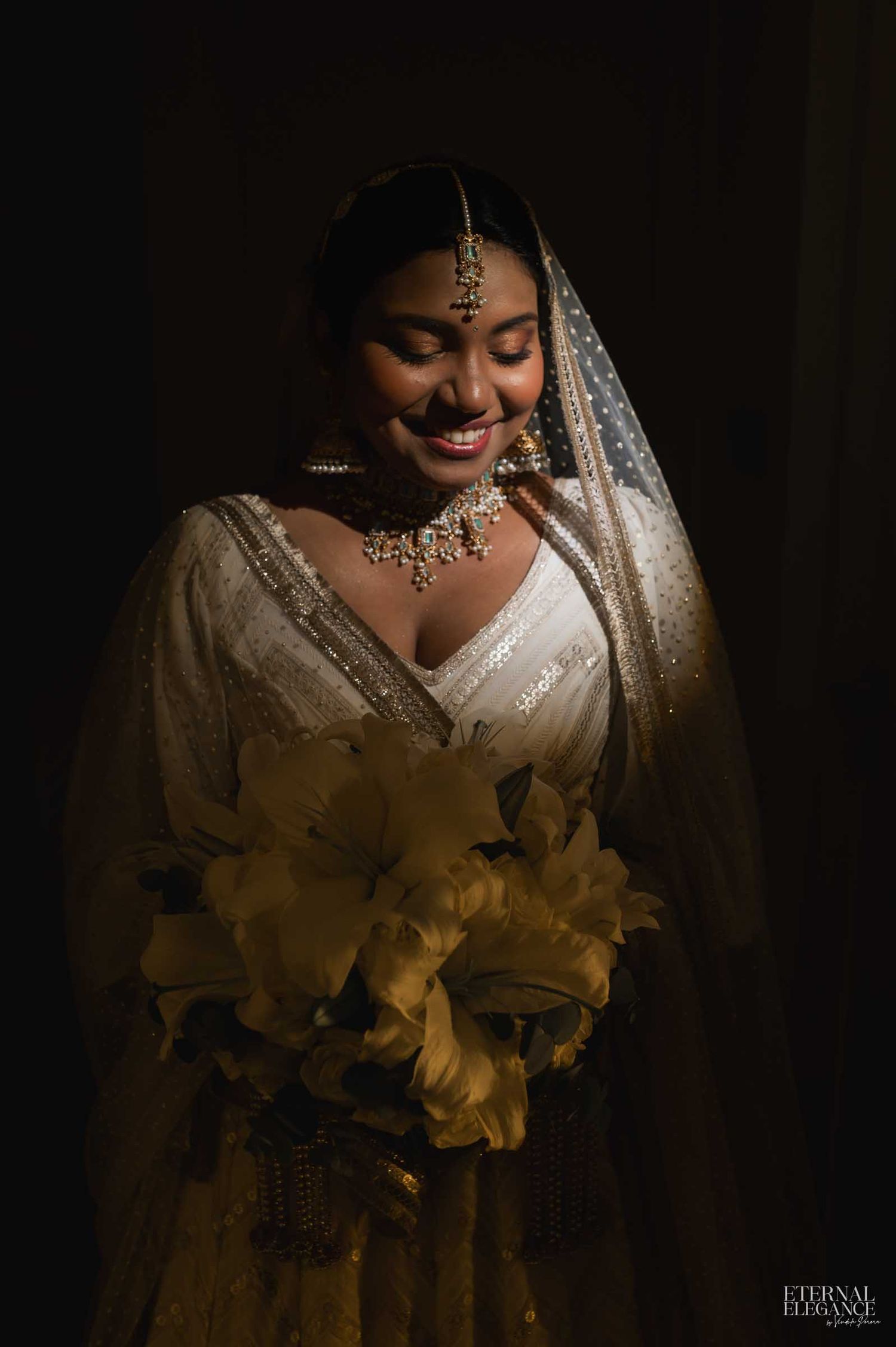 Candid destination wedding moment between bride and groom in Sri Lanka Natural wedding moments captured in Sri Lanka wedding photography