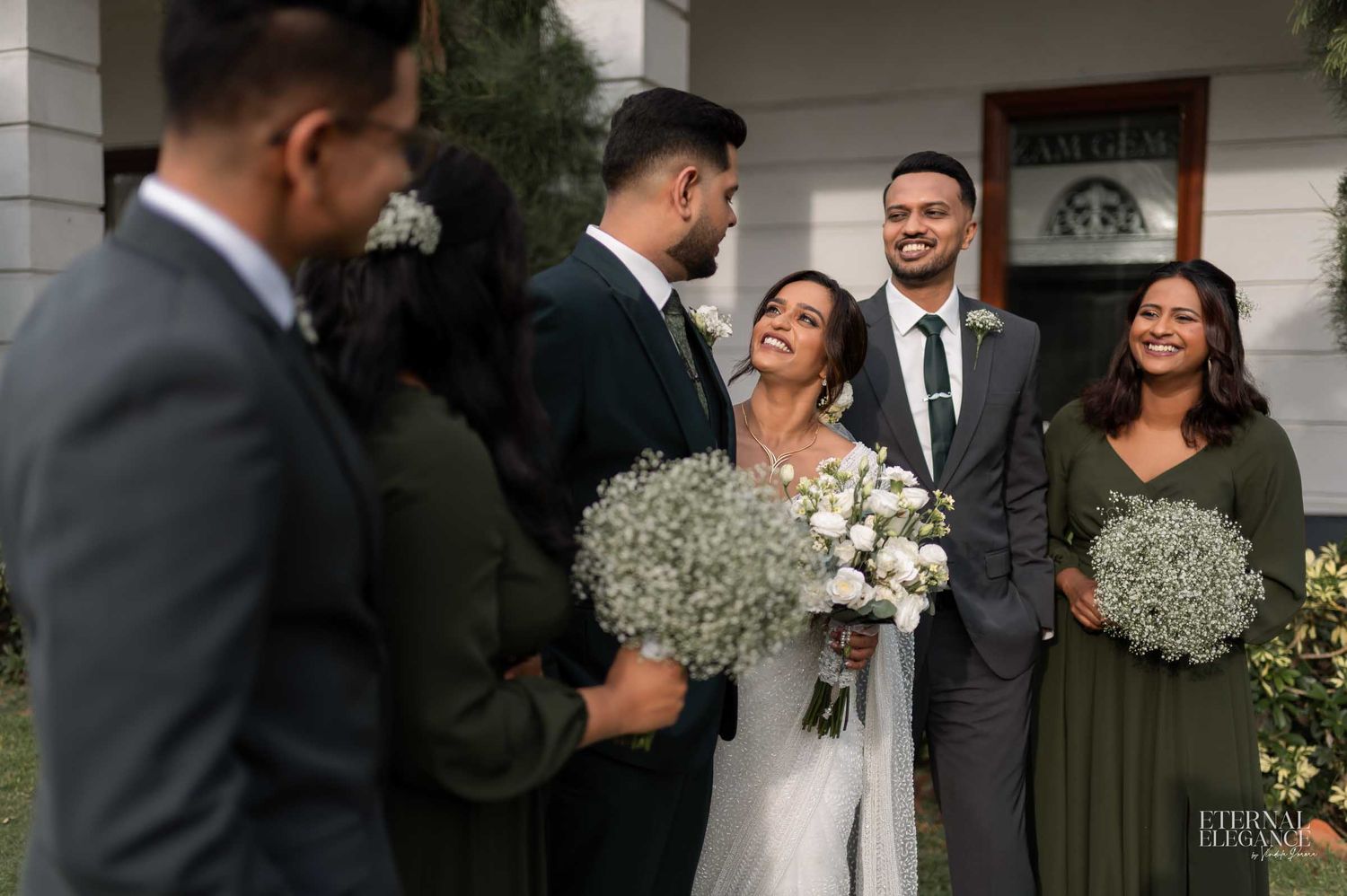 Candid destination wedding moment between bride and groom Natural wedding moments captured in Sri Lanka wedding photography
