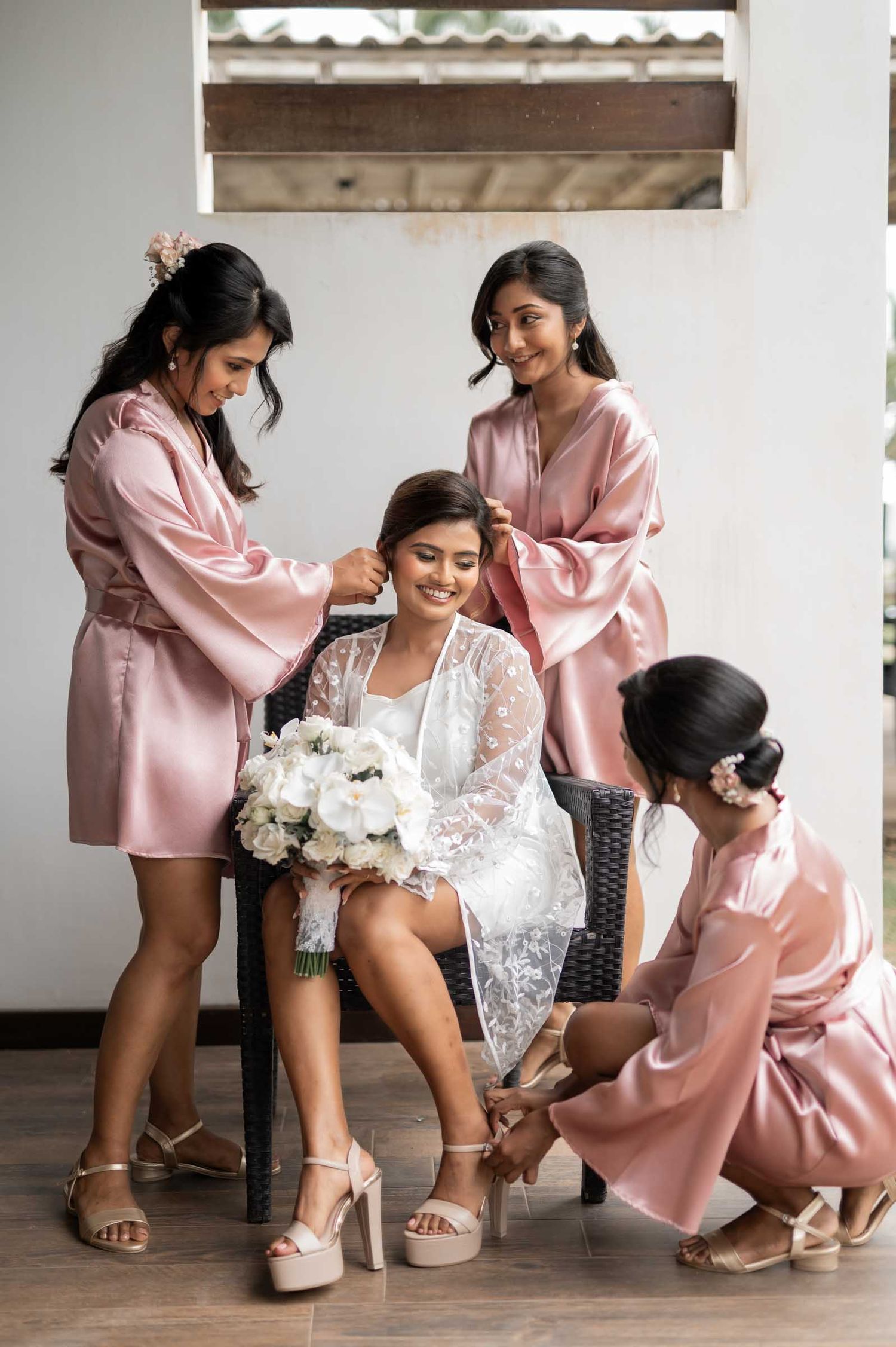 Elegant bride portrait during Sri Lanka wedding