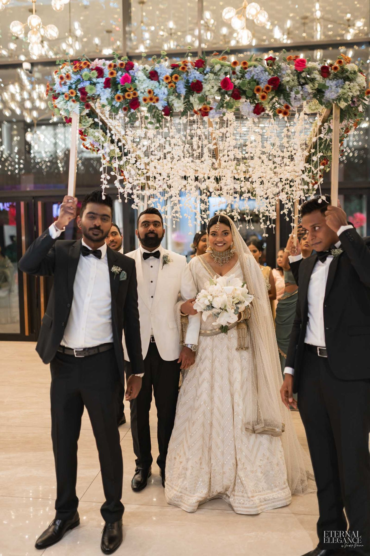 Candid destination wedding moment between bride and groom in Sri Lanka Natural wedding moments captured in Sri Lanka wedding photography