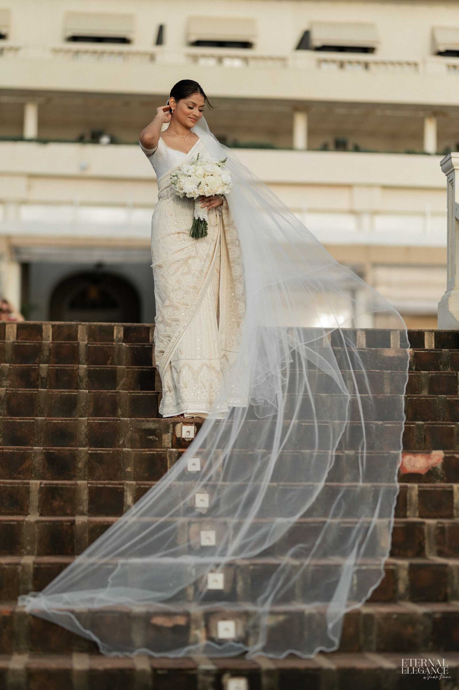Elegant bridal portrait in Colombo Sri Lanka