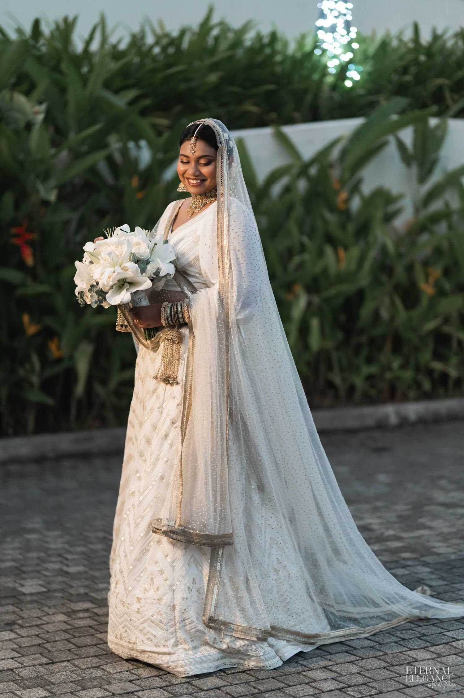 Candid destination wedding Elegant bridal portrait Natural wedding moments captured in Sri Lanka wedding photography