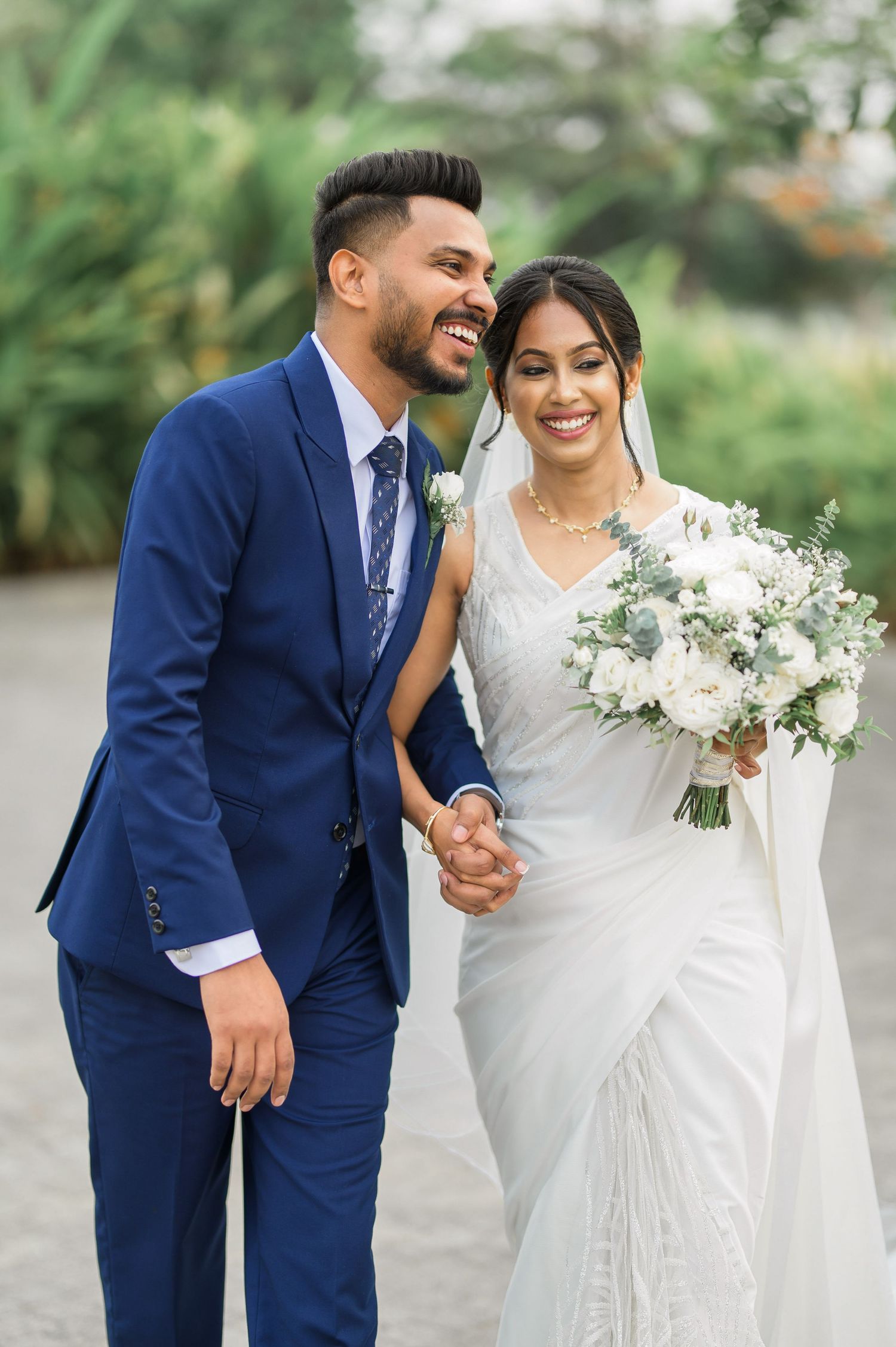 Candid destination wedding moment between bride and groom Natural wedding moments captured in Sri Lanka wedding photography
