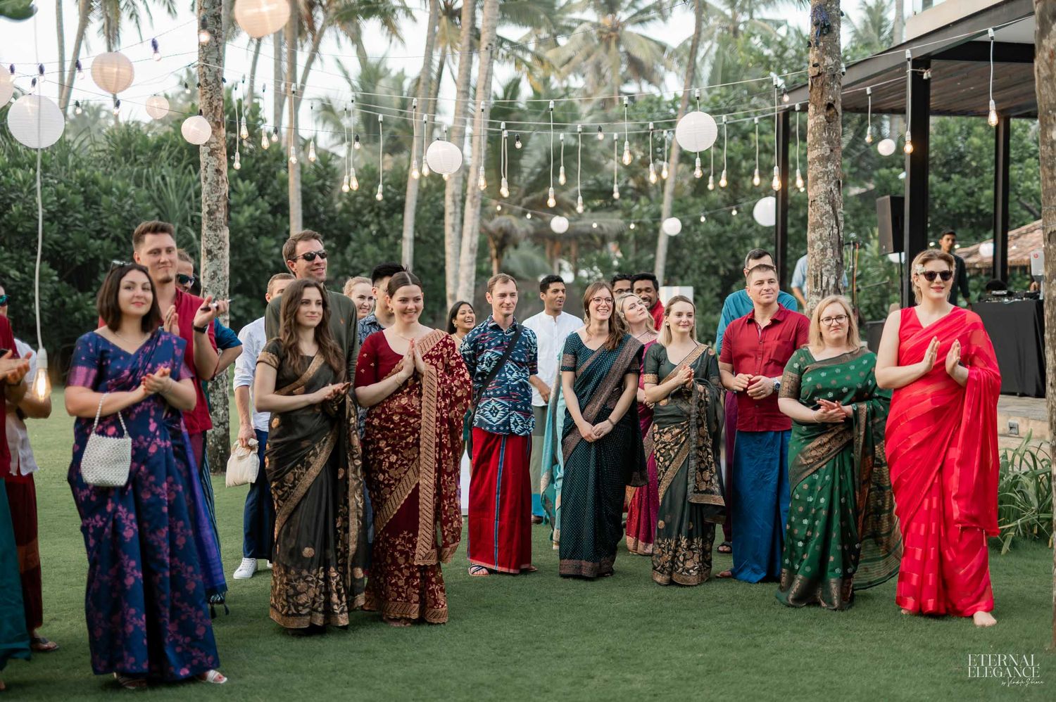 Candid destination wedding moment between bride and groom in Sri Lanka Natural wedding moments captured in Sri Lanka wedding photography