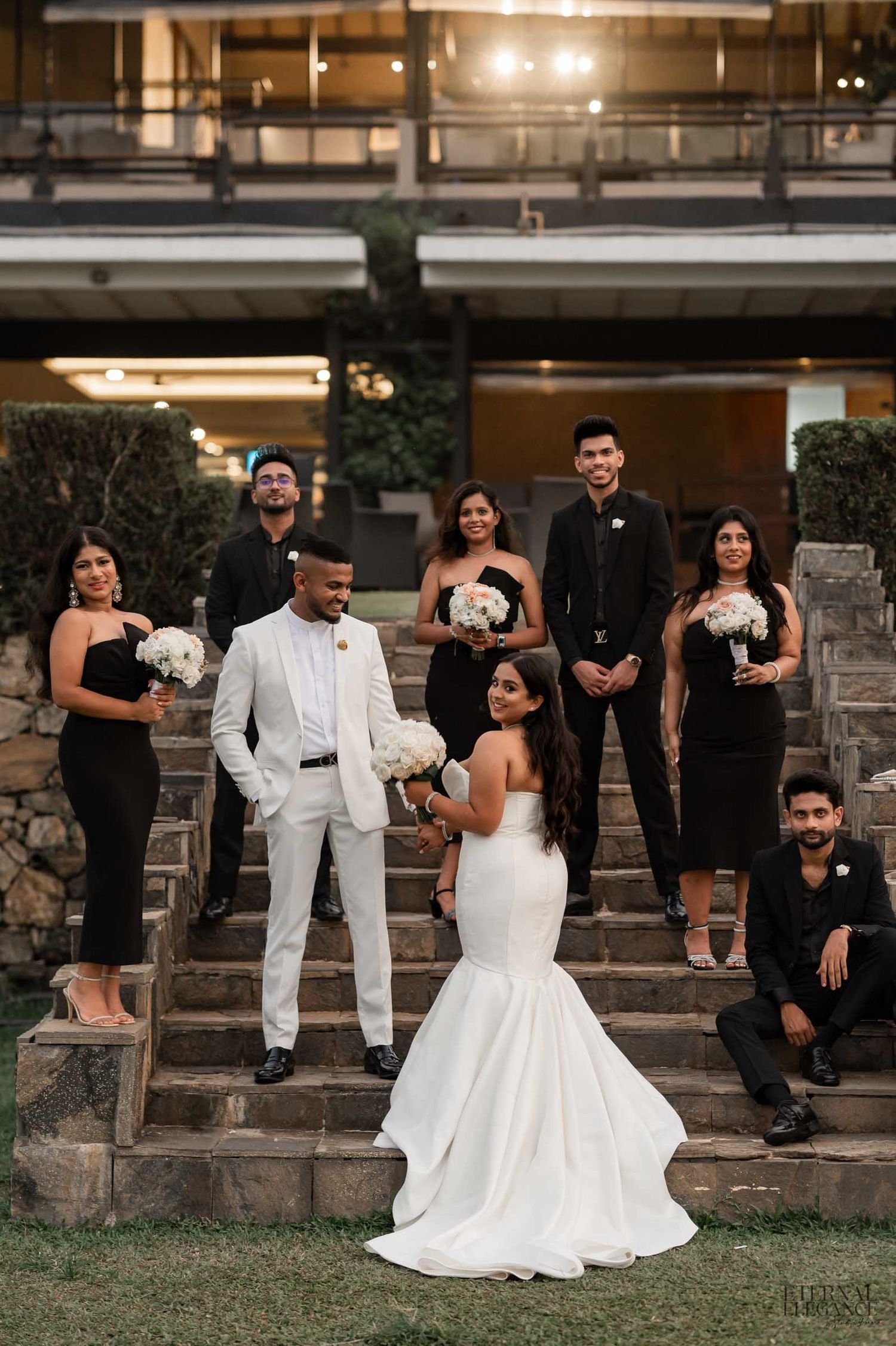 Candid destination wedding moment between bride and groom in Sri Lanka Natural wedding moments captured in Sri Lanka wedding photography