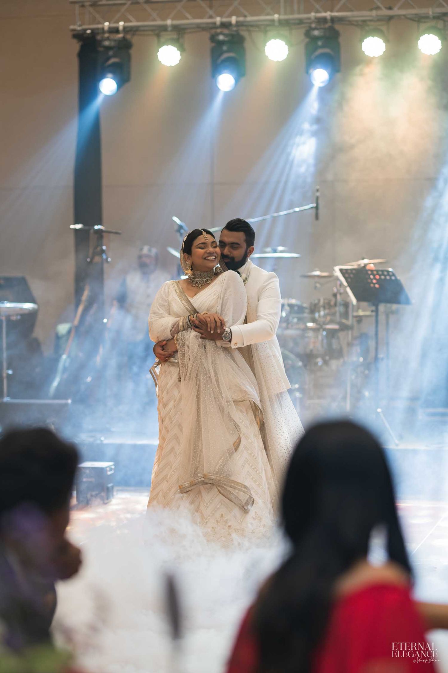 Candid destination wedding moment between bride and groom in Sri Lanka Natural wedding moments captured in Sri Lanka wedding photography