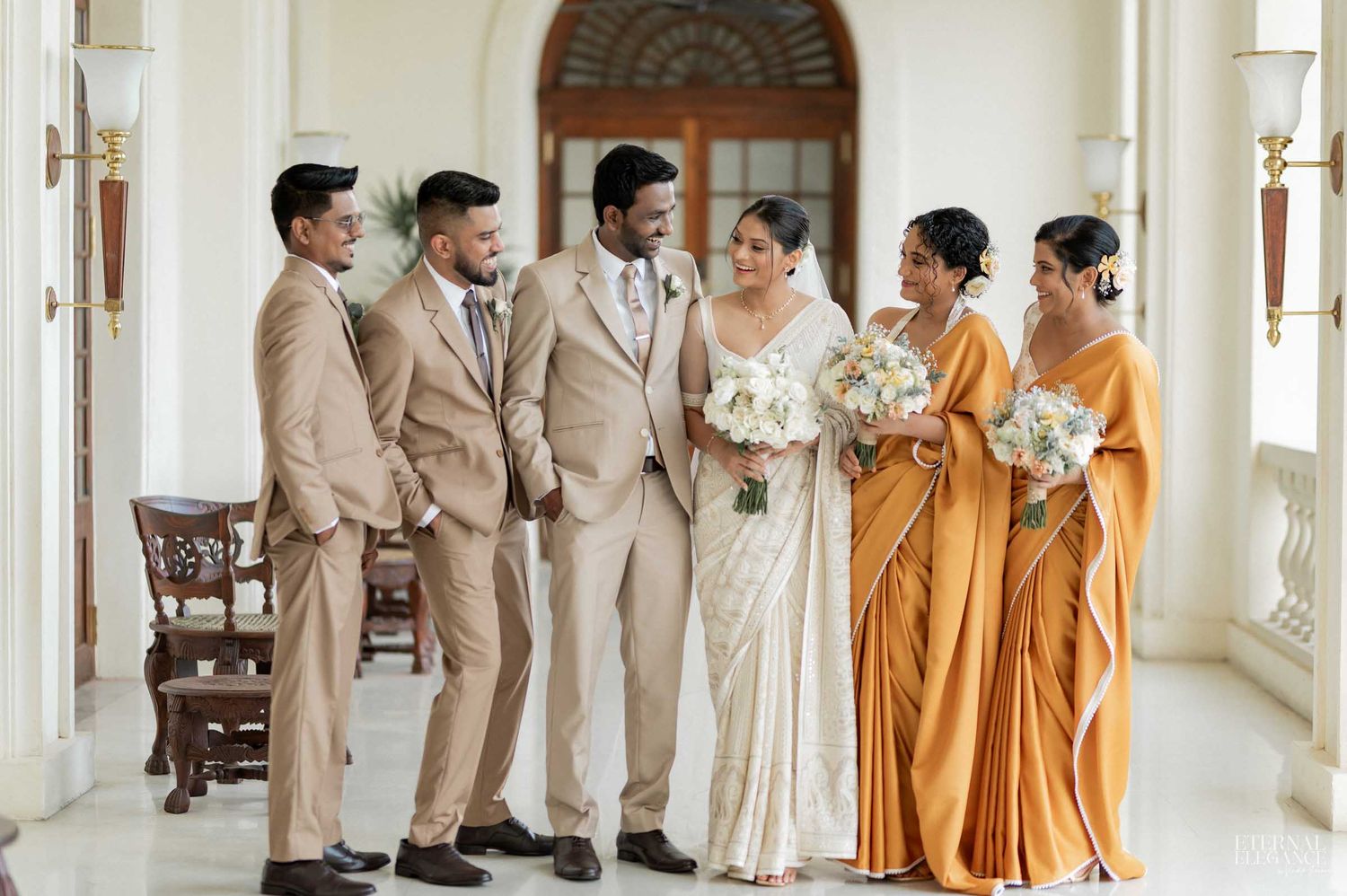 Candid wedding moment between bride and groom in Sri Lanka Natural wedding moments captured in Sri Lanka wedding photography