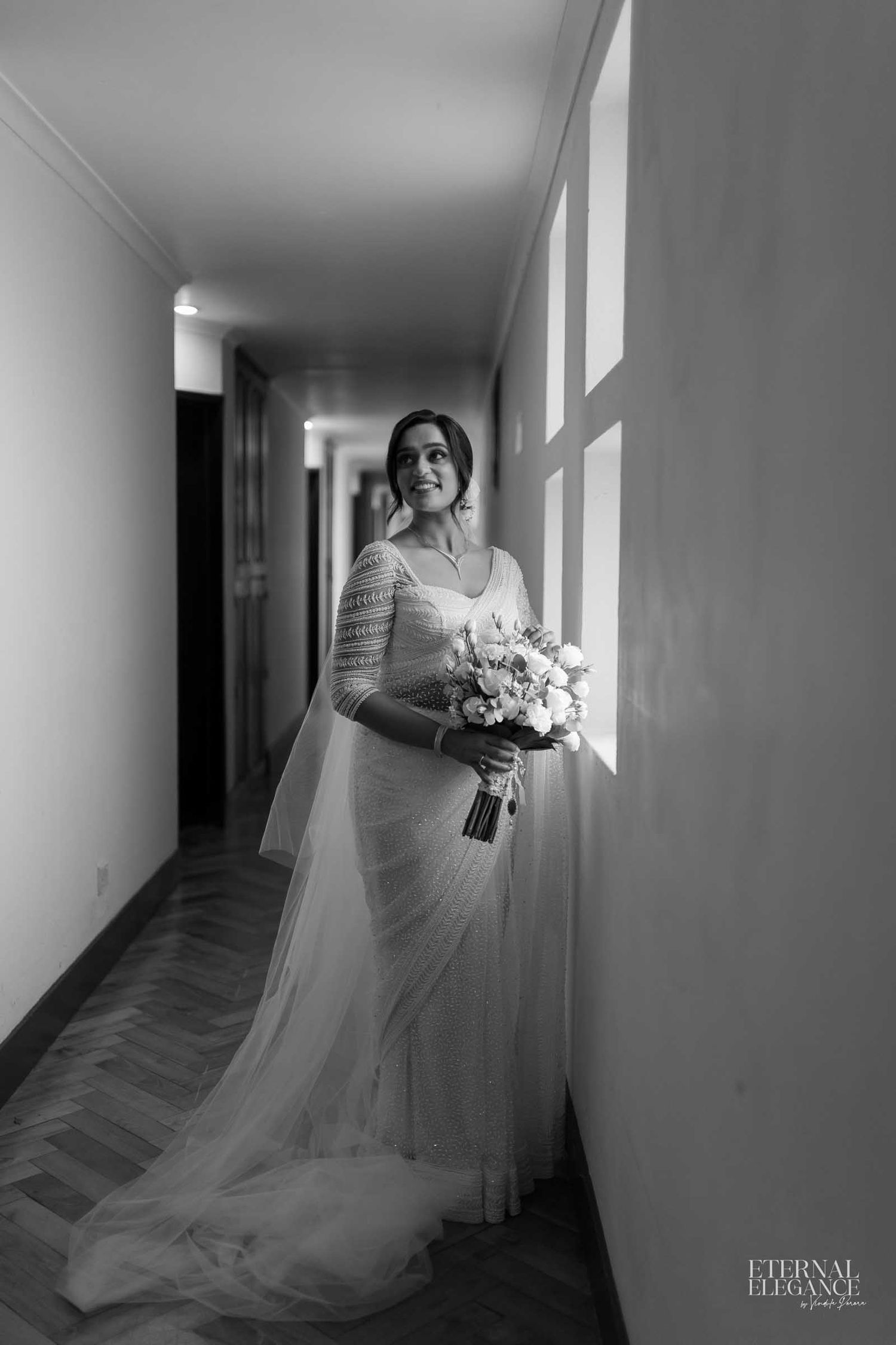 Candid destination wedding Elegant bridal portrait Natural wedding moments captured in Sri Lanka wedding photography