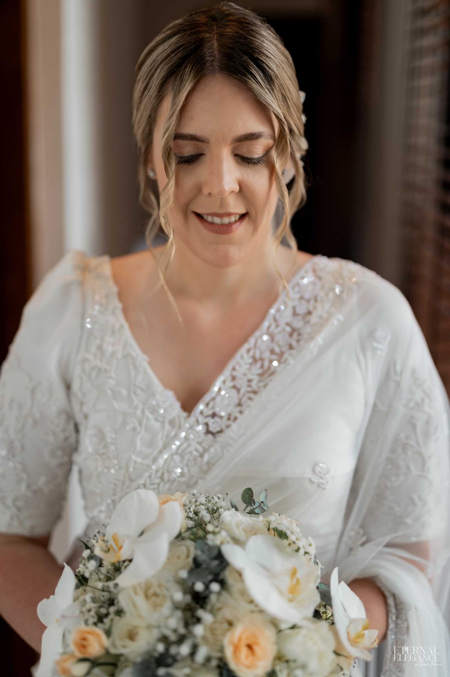 Candid destination wedding Elegant bridal portrait Natural wedding moments captured in Sri Lanka wedding photography