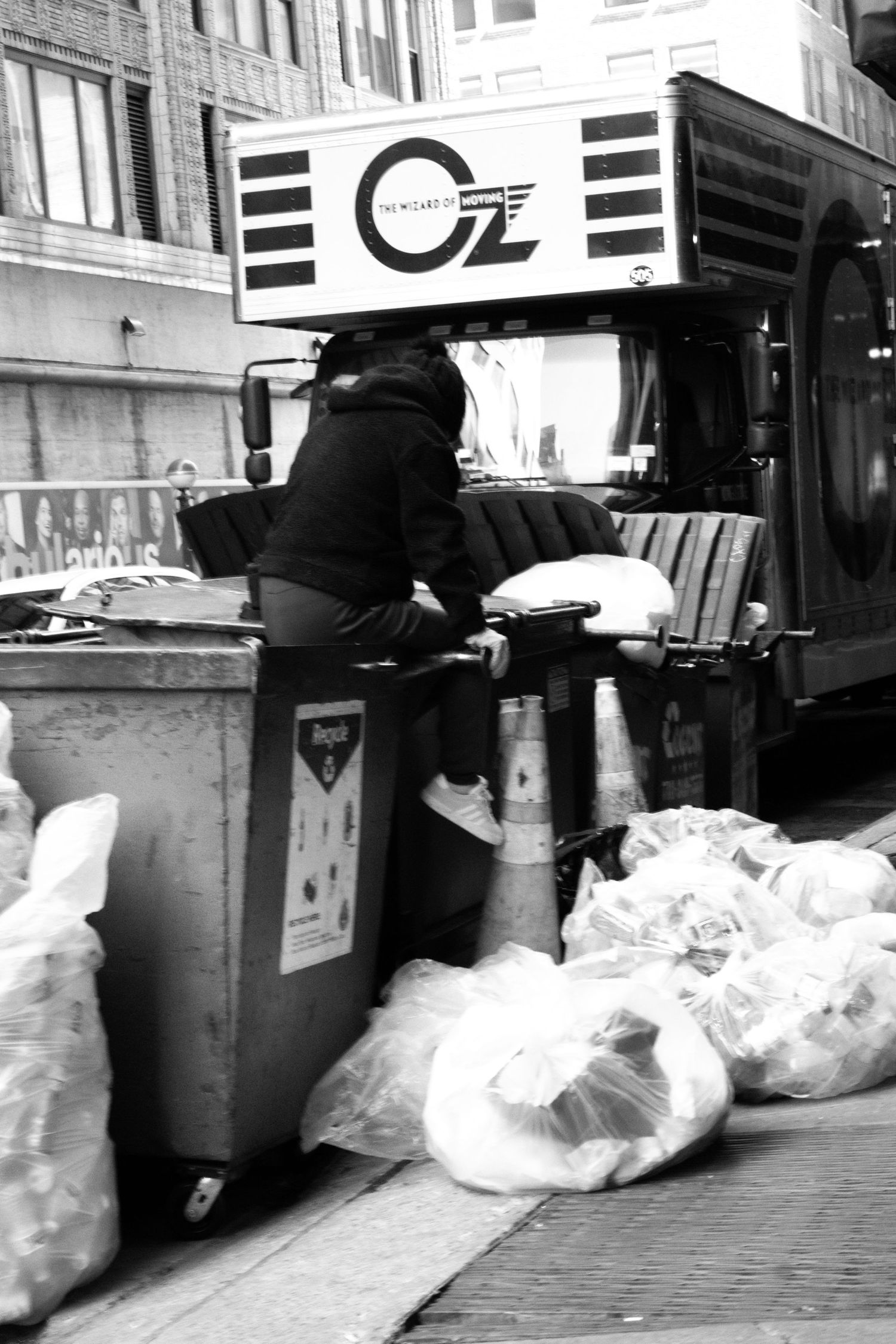 A dumpster diver found in NYC.