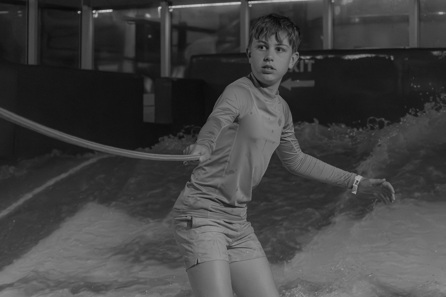 Flowrider Surfing Lesson Sports Action Shot