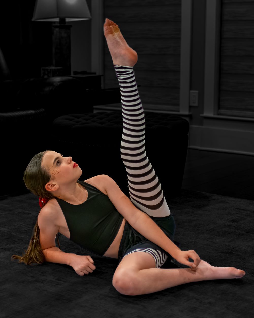 Custom Designed, Stylized Individual Portraits Senior Dance Photos Photos.  Senior Activity Photos.  Dance Team.  Gymnastics.