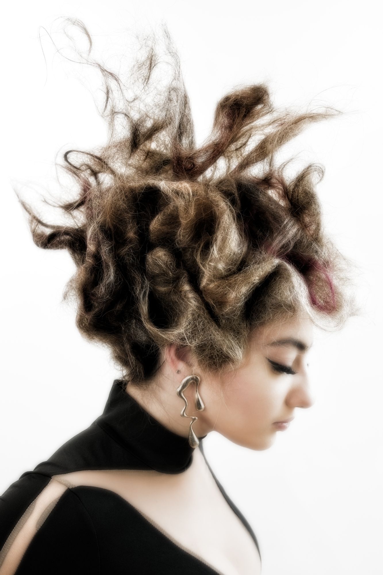 Fancy hair done by Infinity Terneuzen for the OneShotHair Awards