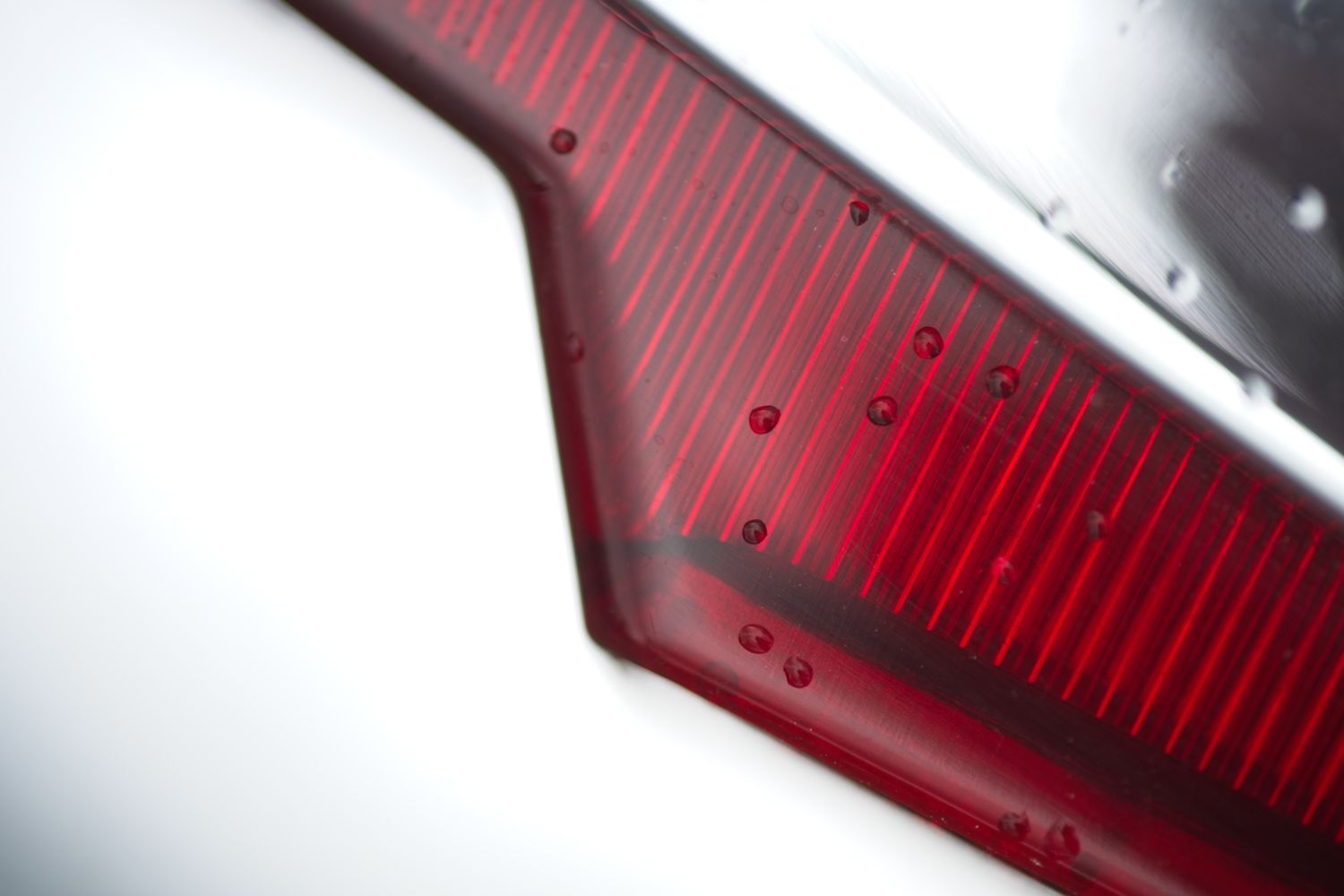 Taillight of a very vintage Volvo P1800