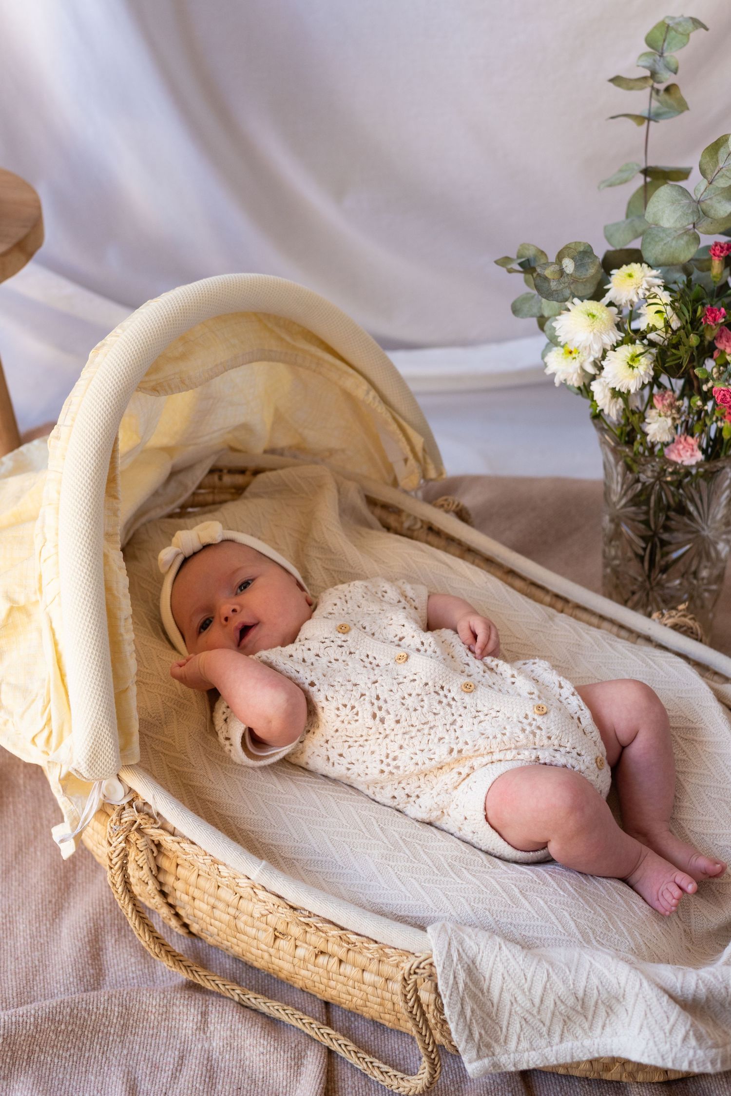 Séance bébé au studio à la chapelle-basse-mer