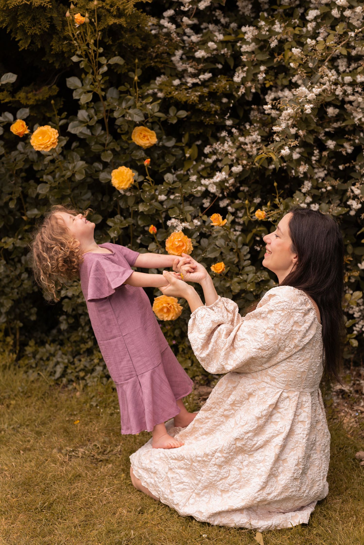 Séance mère fille au parc de la Roseraie à Nantes