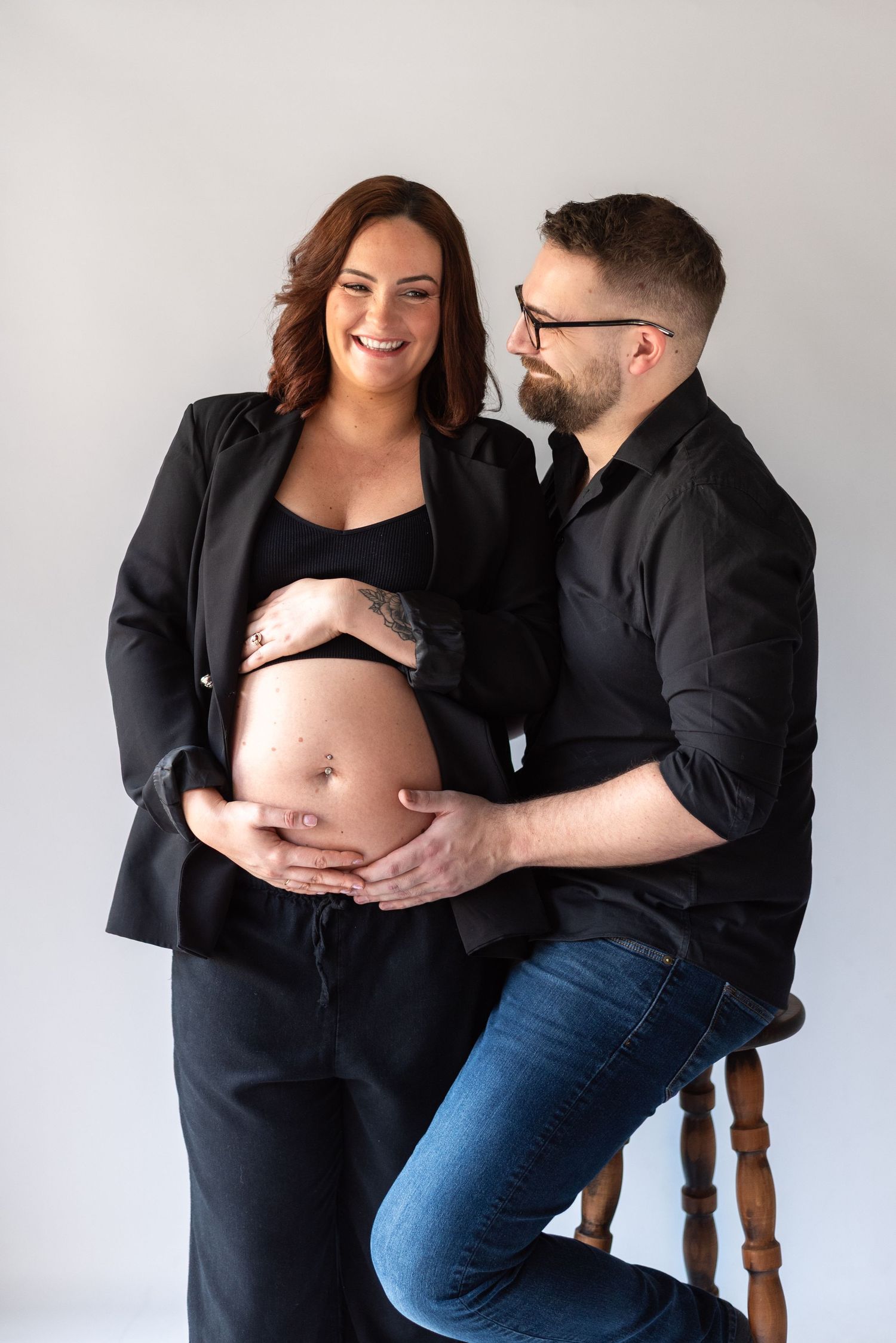 Séance photo de grossesse au studio à la chapelle-basse-mer