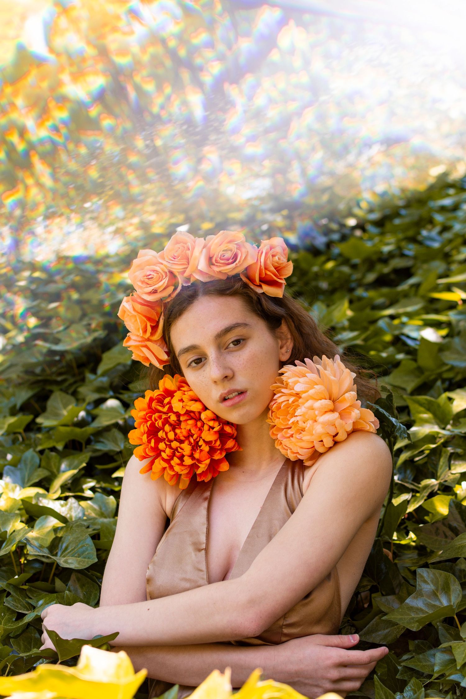 Séance photo selflove femme en extérieur