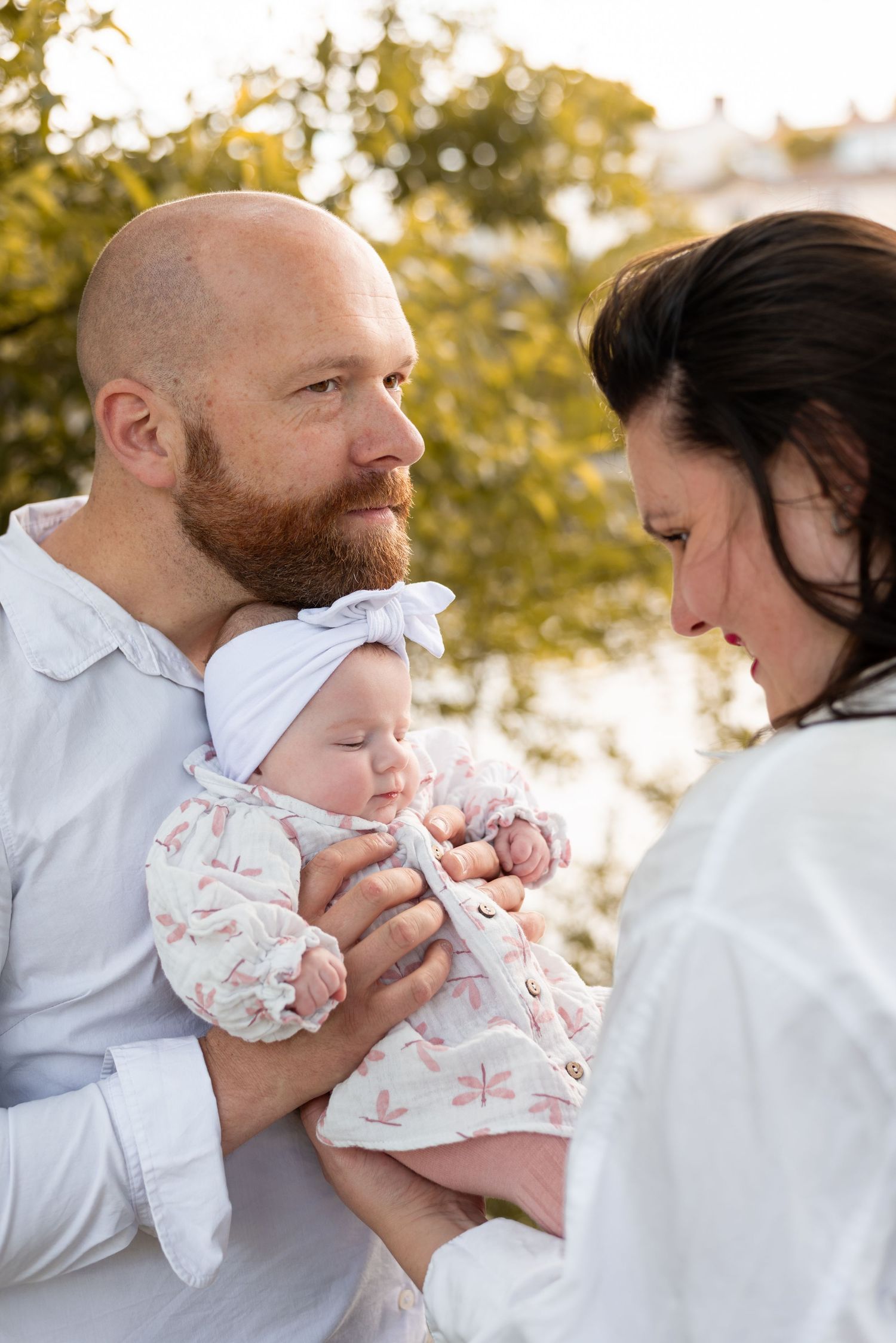 Séance photo famille et bébé en extérieur