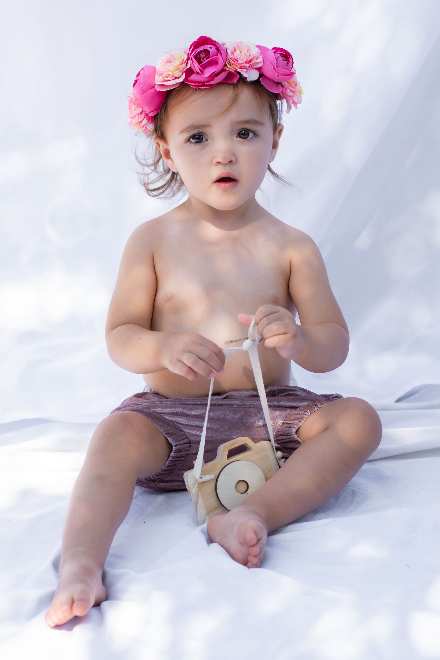 Séance photo bébé en extérieur