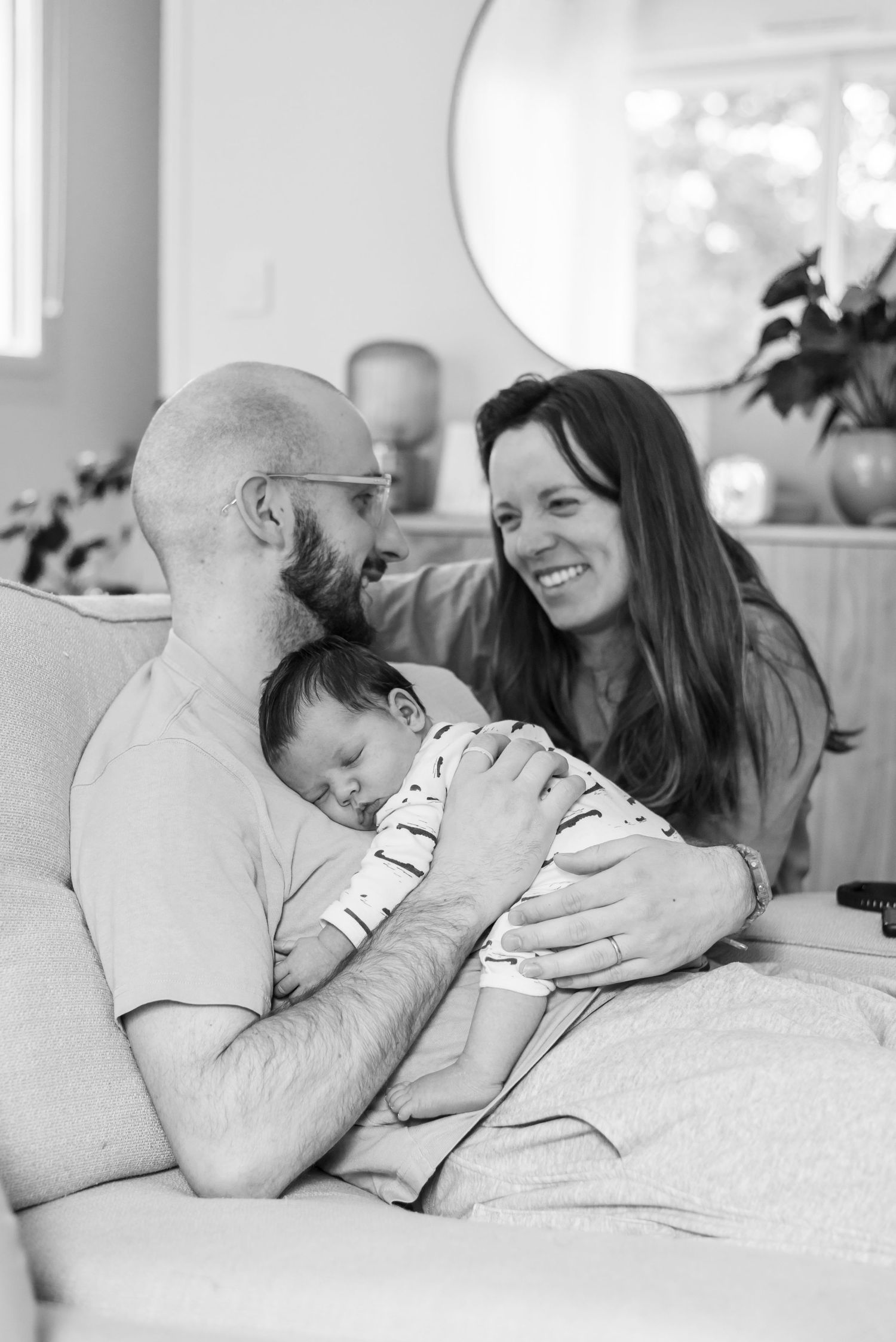 Séance photo de naissance à domicile