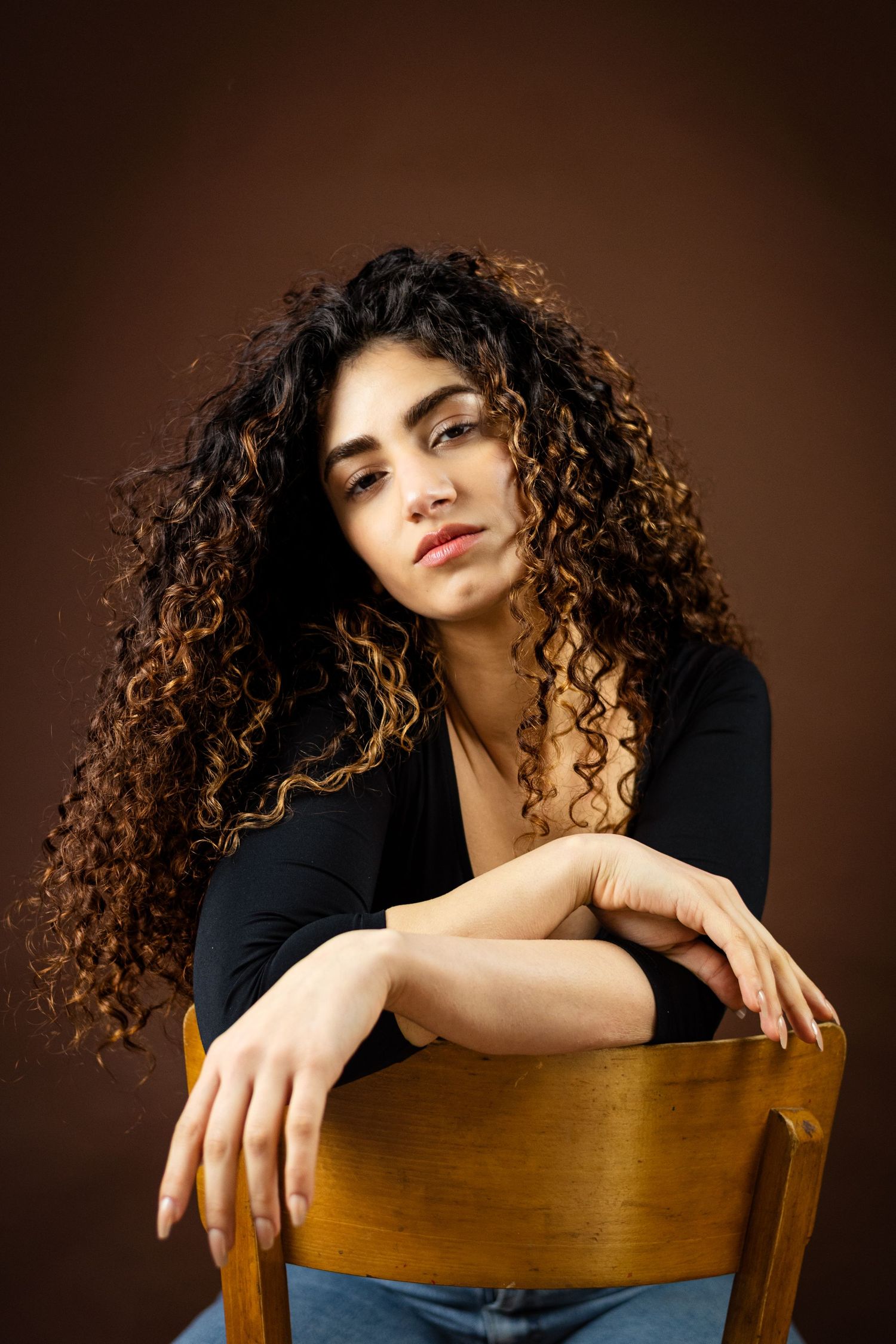 Portrait de femme en studio à la chapelle basse mer