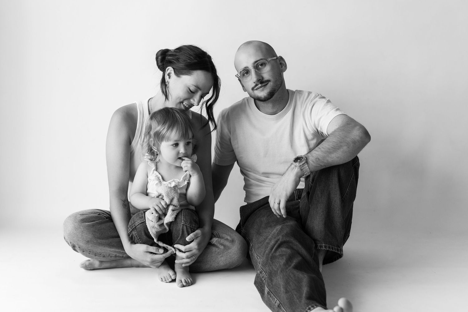 Séance famille au studio à la chapelle-basse-mer