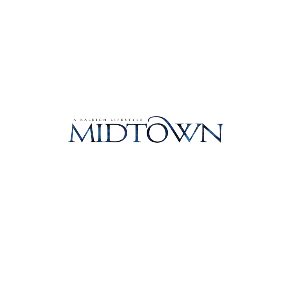 Midtown Lifestyle Magazine logo in dark blue elegant typography on a white background.