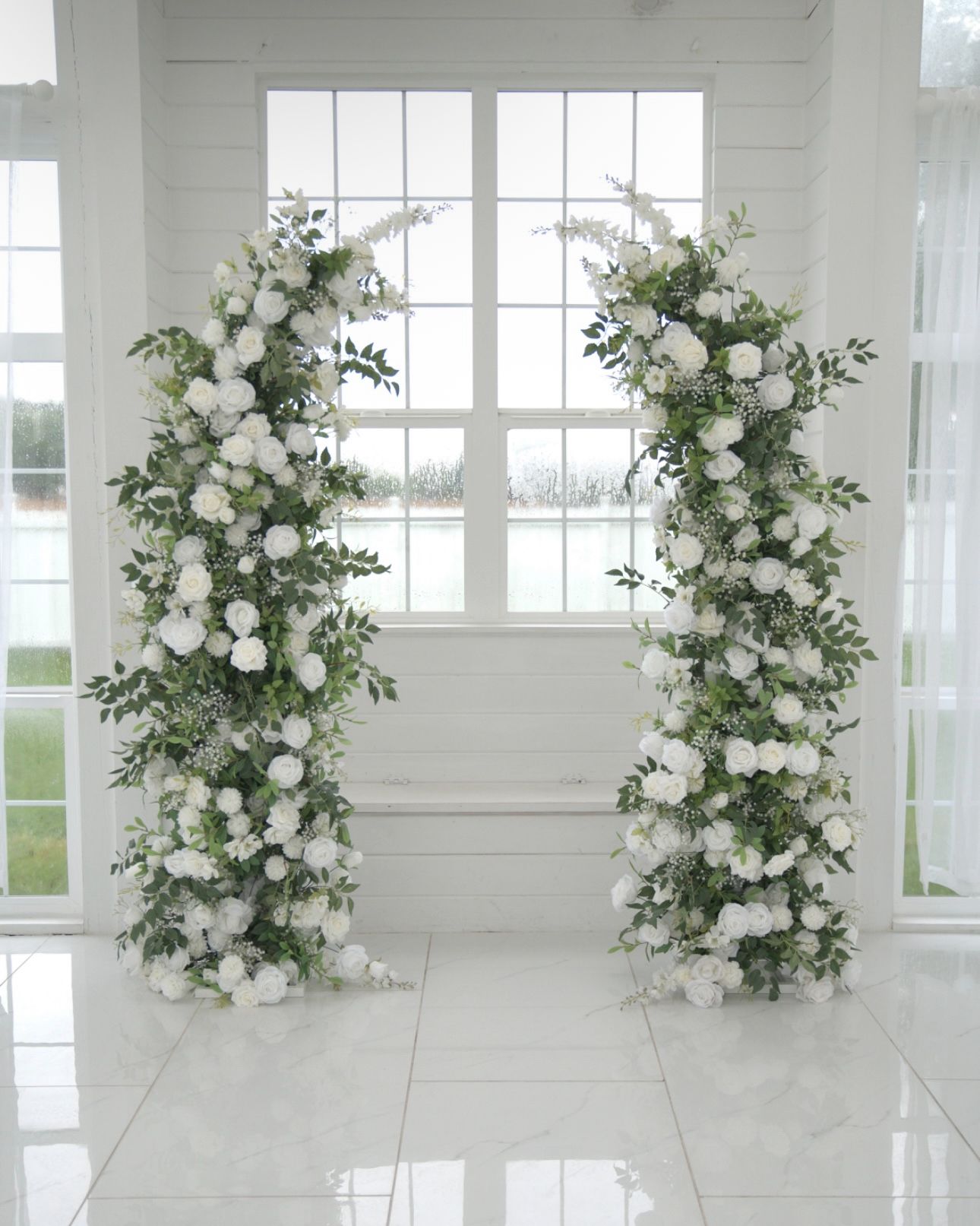 Rental Fuax Flower Arch- Wedding Flowers
