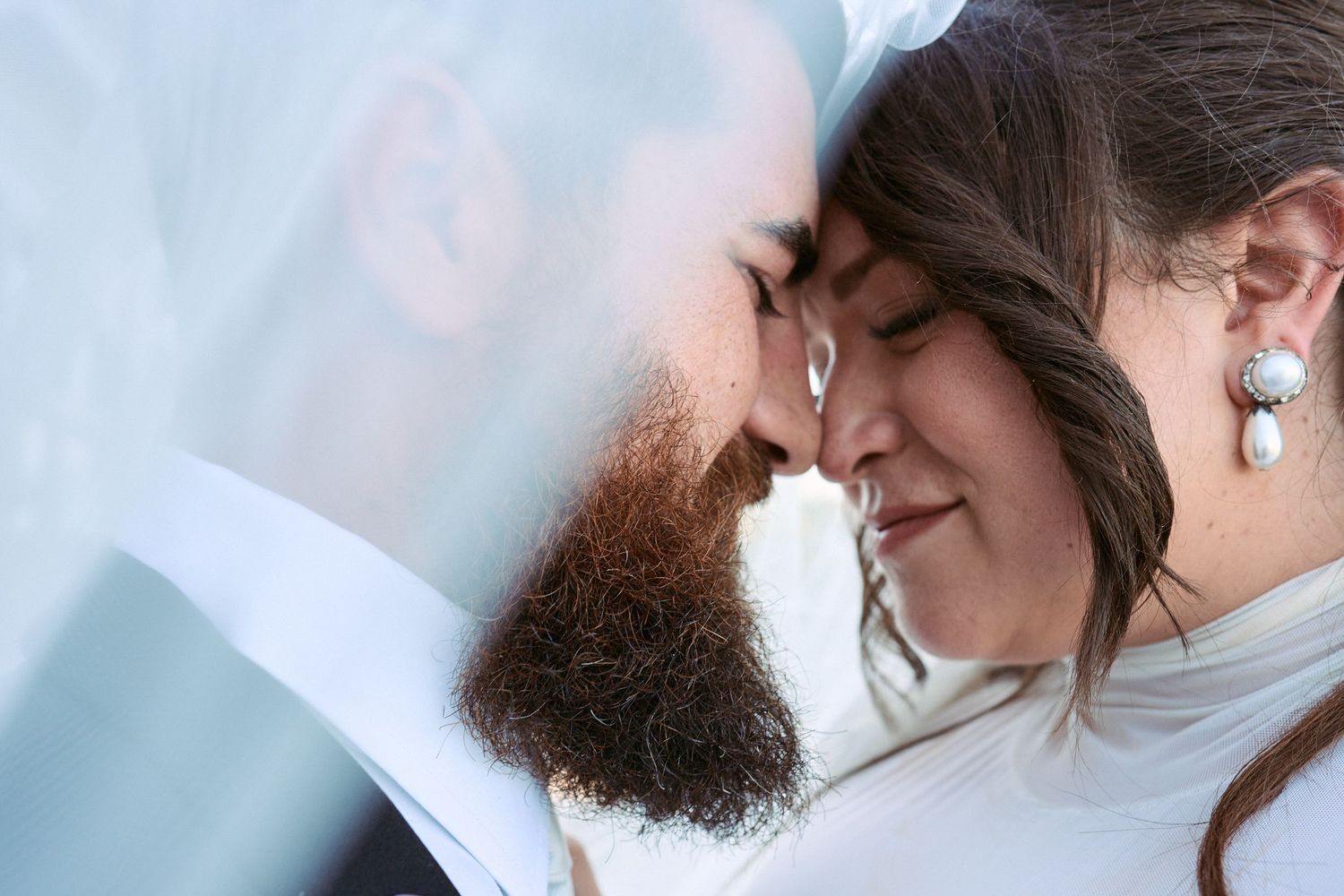 Nelstudios photographs a real and raw moment of the bride and her dad during their first look at Whitby Castle, Rye, Westchester, NY.