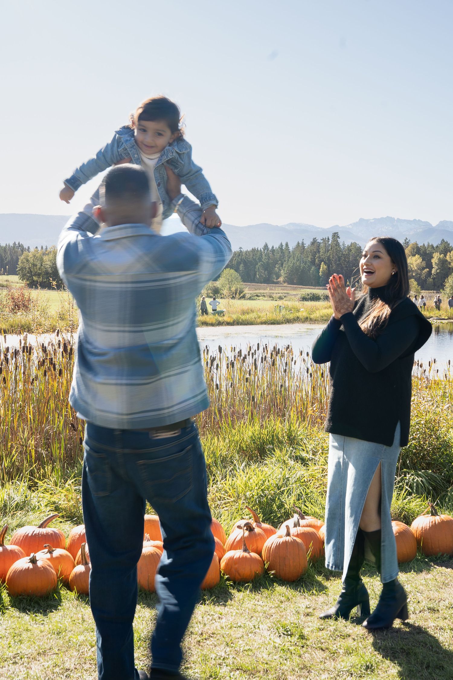 Naniamo, BC family photographer capturing a family of three in the beautiful outdoors.