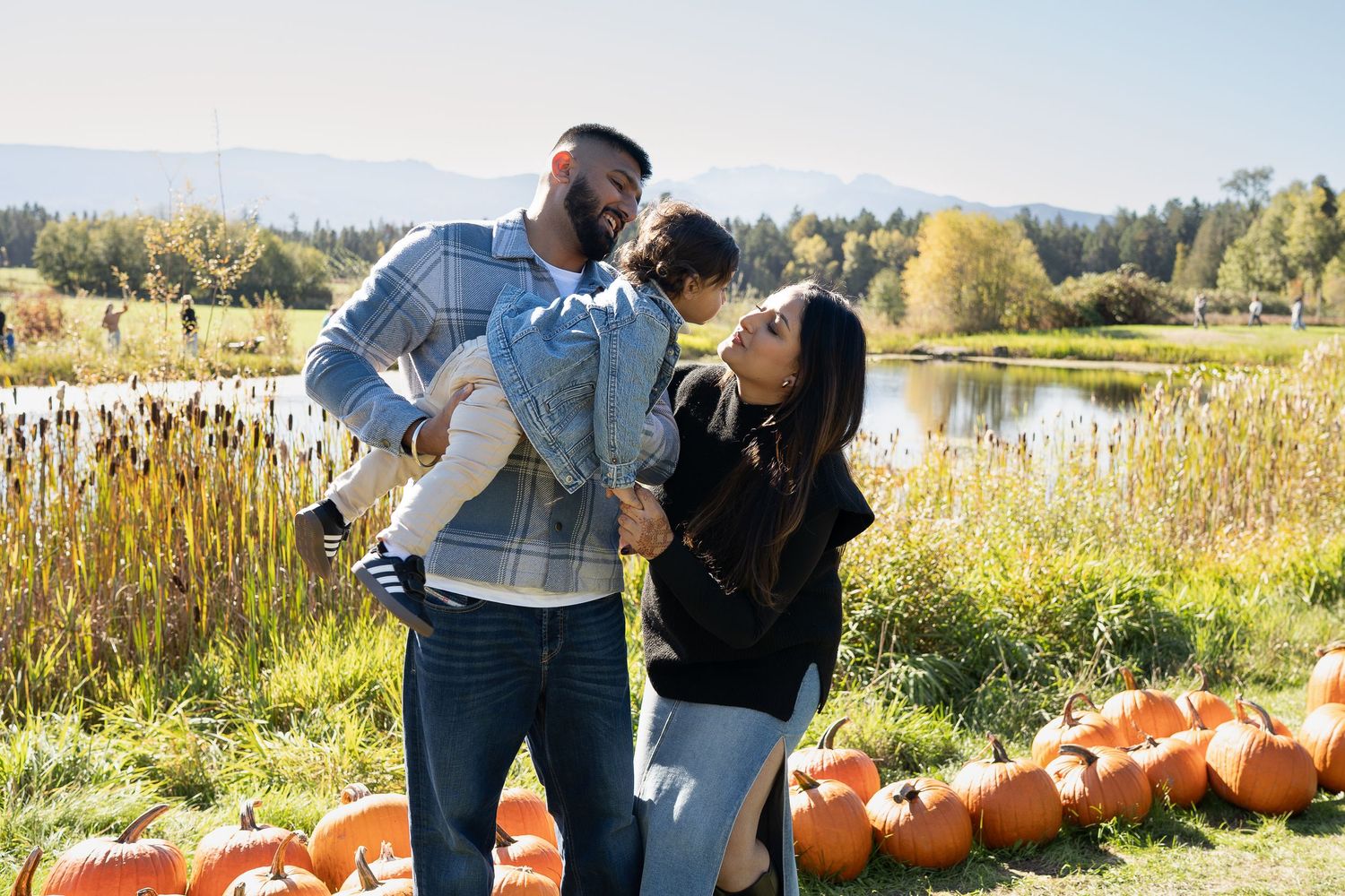 Naniamo, BC family photographer capturing a family of three in the beautiful outdoors.
