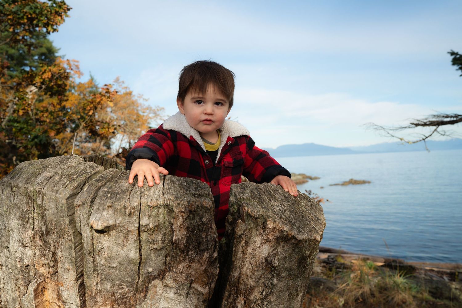 Nanimo, BC family photographer capturing the love between family members enjoying the beautiful nature in Nanaimo, BC