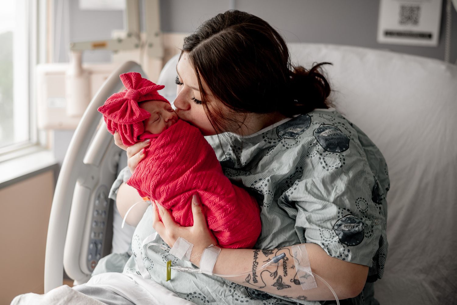 A tender moment captured in soft light a fresh 48 session in hospital setting