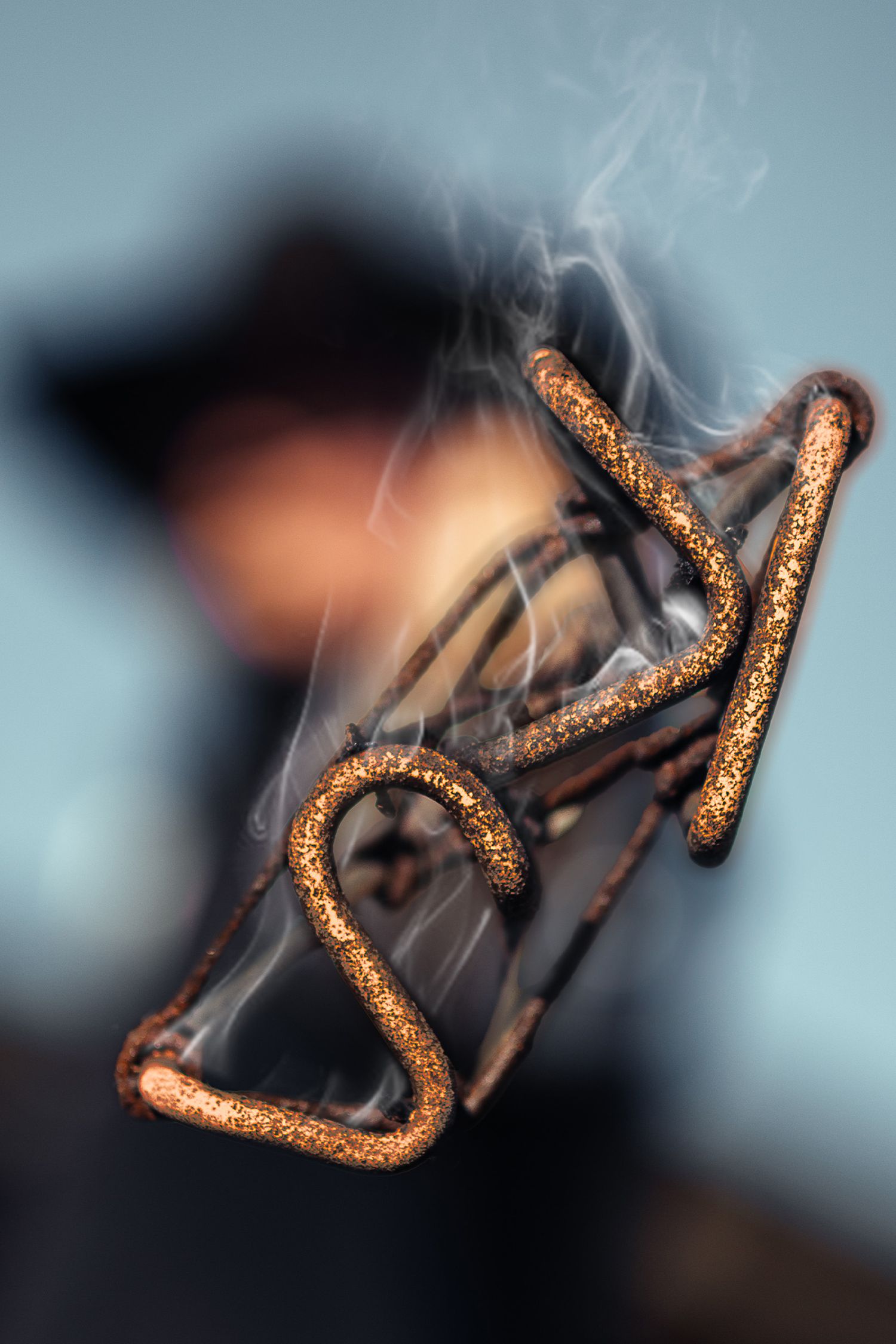 Cattle branding iron. Rancher. Cowboy. Lifestyle, Editorial, Portrait Photography.