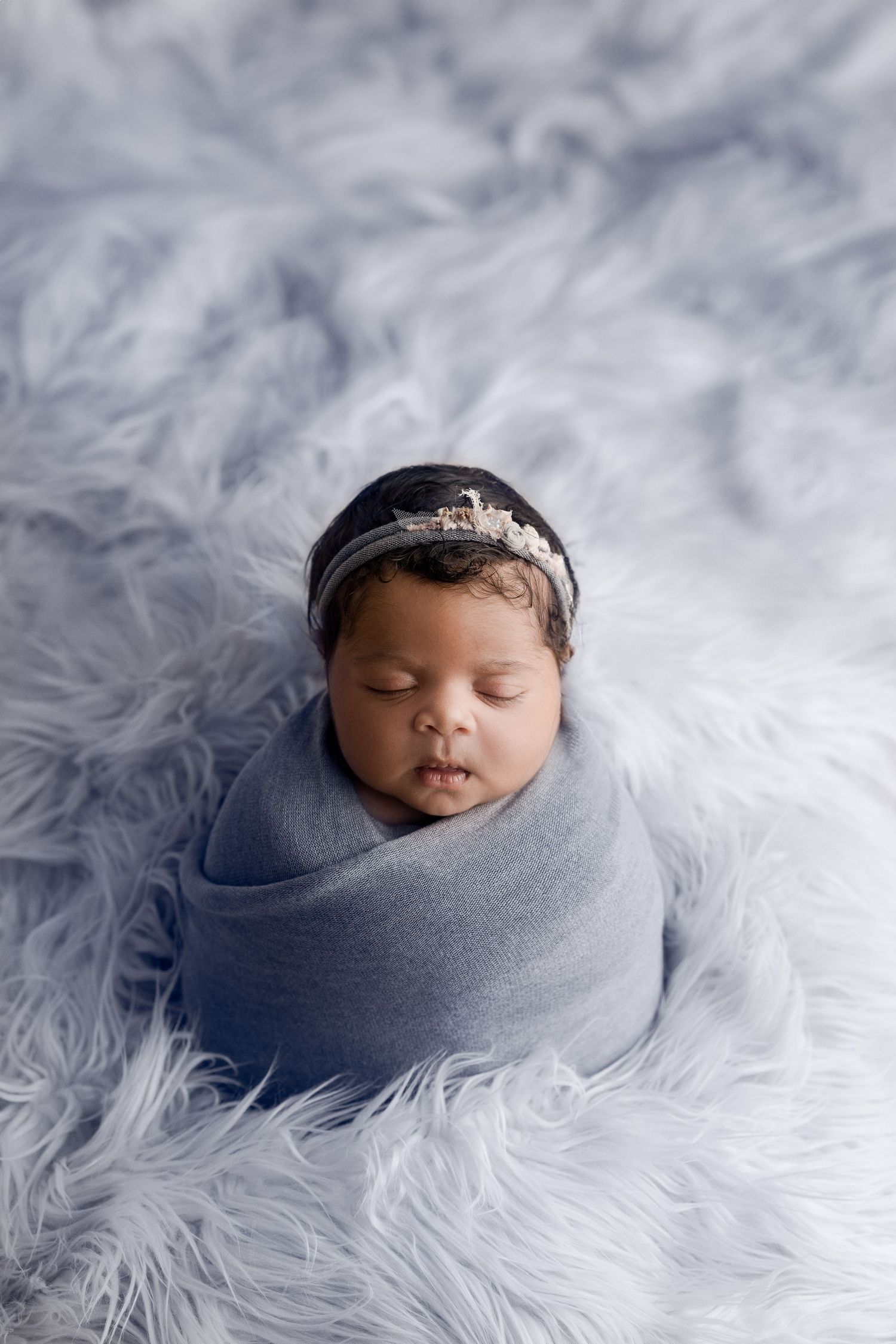Newborn baby sleeping peacefully in studio, Hatched Newborns, Madison, WI